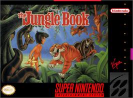 Box cover for Walt Disney's The Jungle Book on the Nintendo SNES.