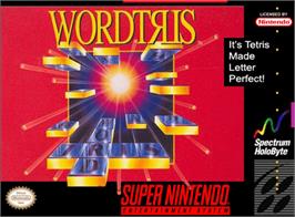 Box cover for Wordtris on the Nintendo SNES.