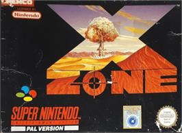 Box cover for X-Zone on the Nintendo SNES.