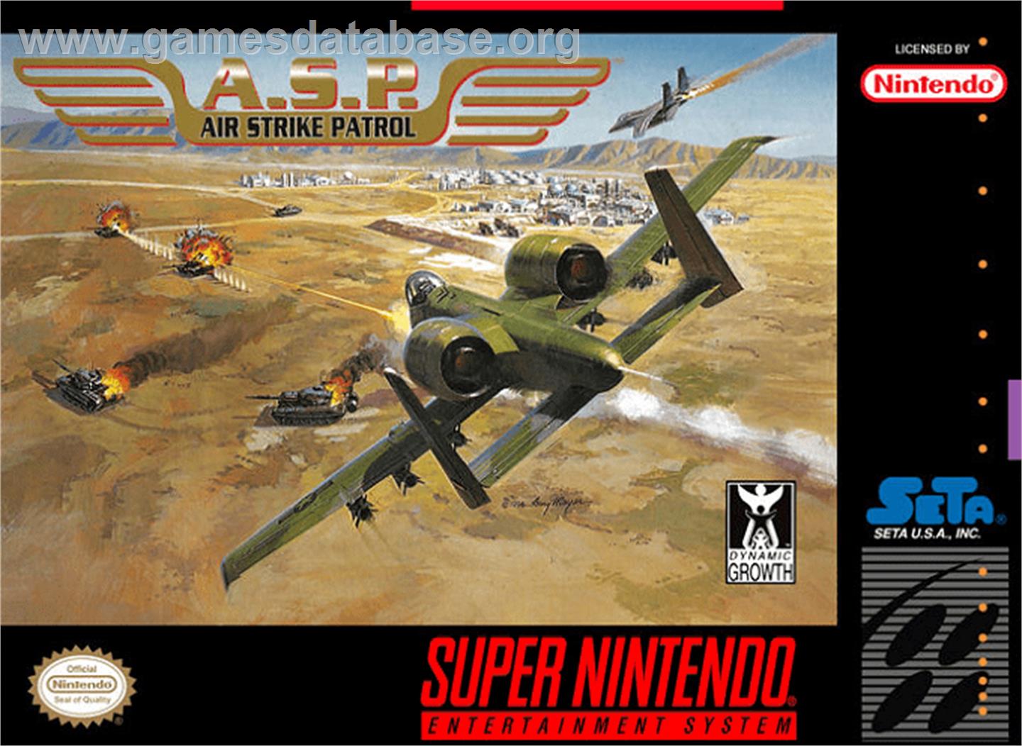 A.S.P.: Air Strike Patrol - Nintendo SNES - Artwork - Box