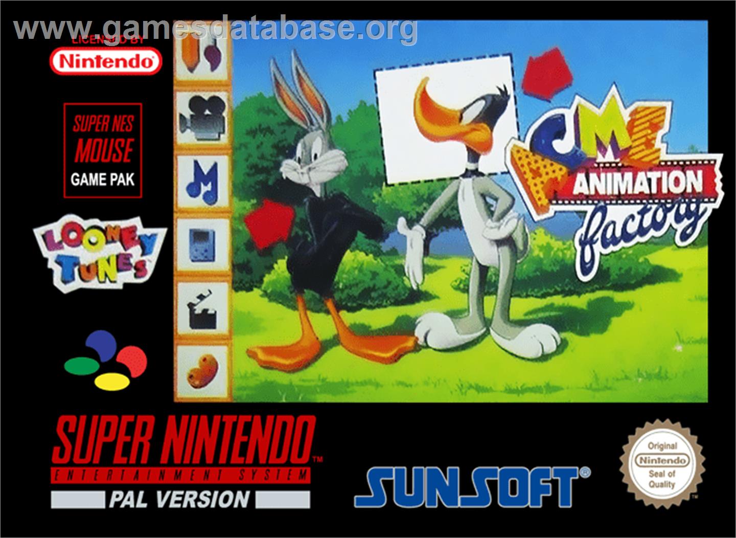 ACME Animation Factory - Nintendo SNES - Artwork - Box