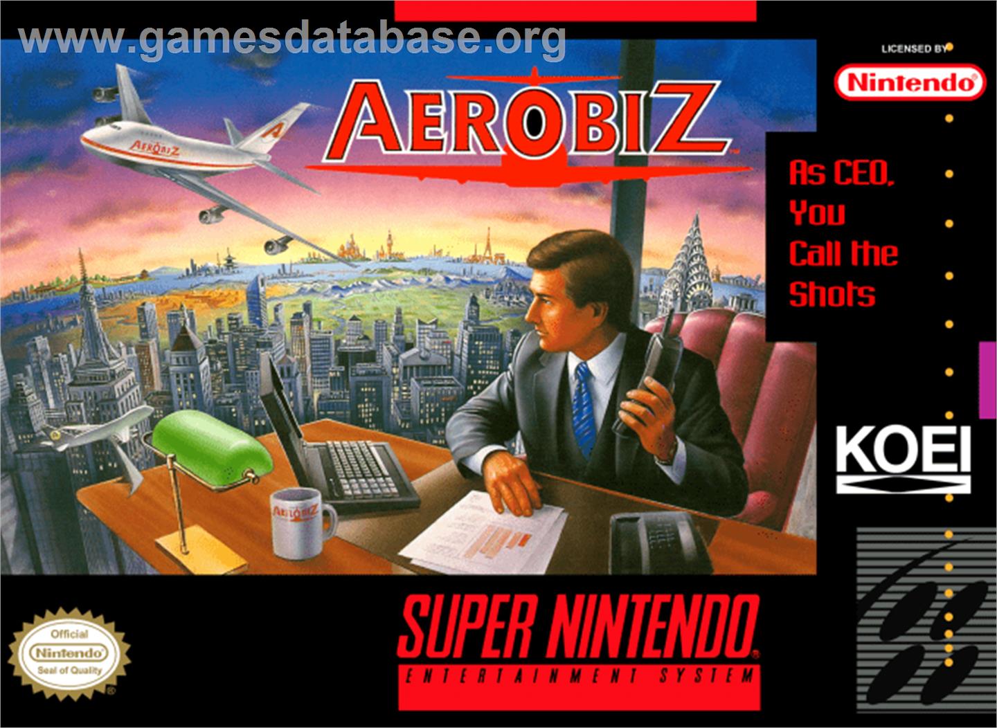 Aerobiz - Nintendo SNES - Artwork - Box