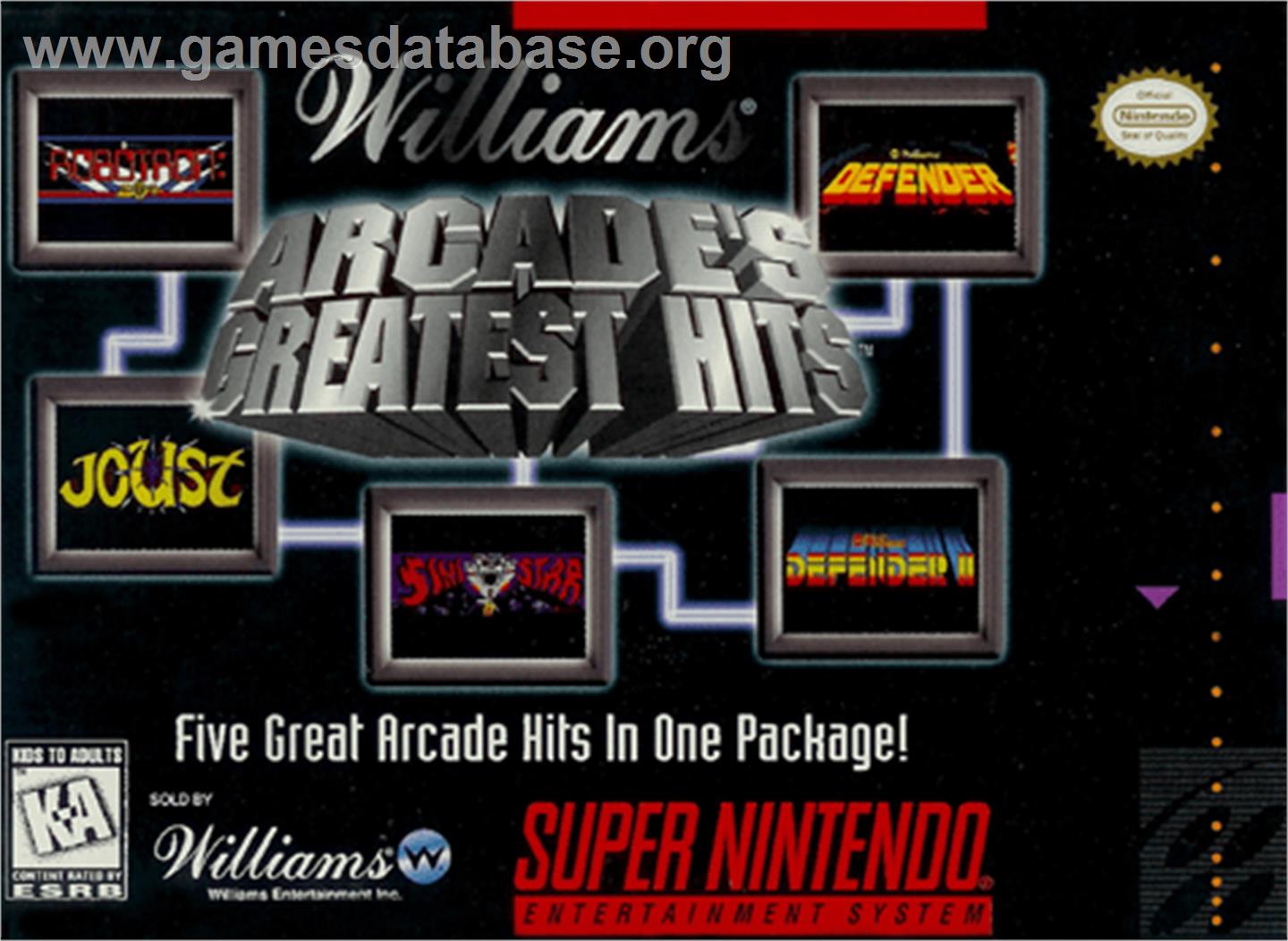Arcade's Greatest Hits: The Atari Collection 1 - Nintendo SNES - Artwork - Box
