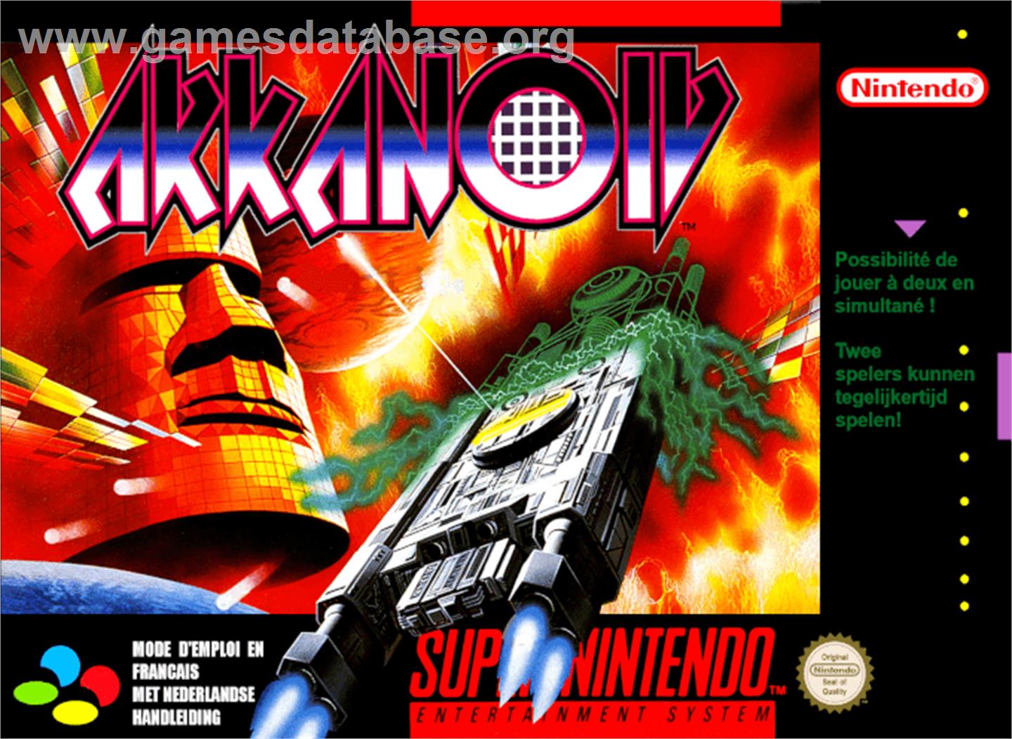 Arkanoid: Doh It Again - Nintendo SNES - Artwork - Box