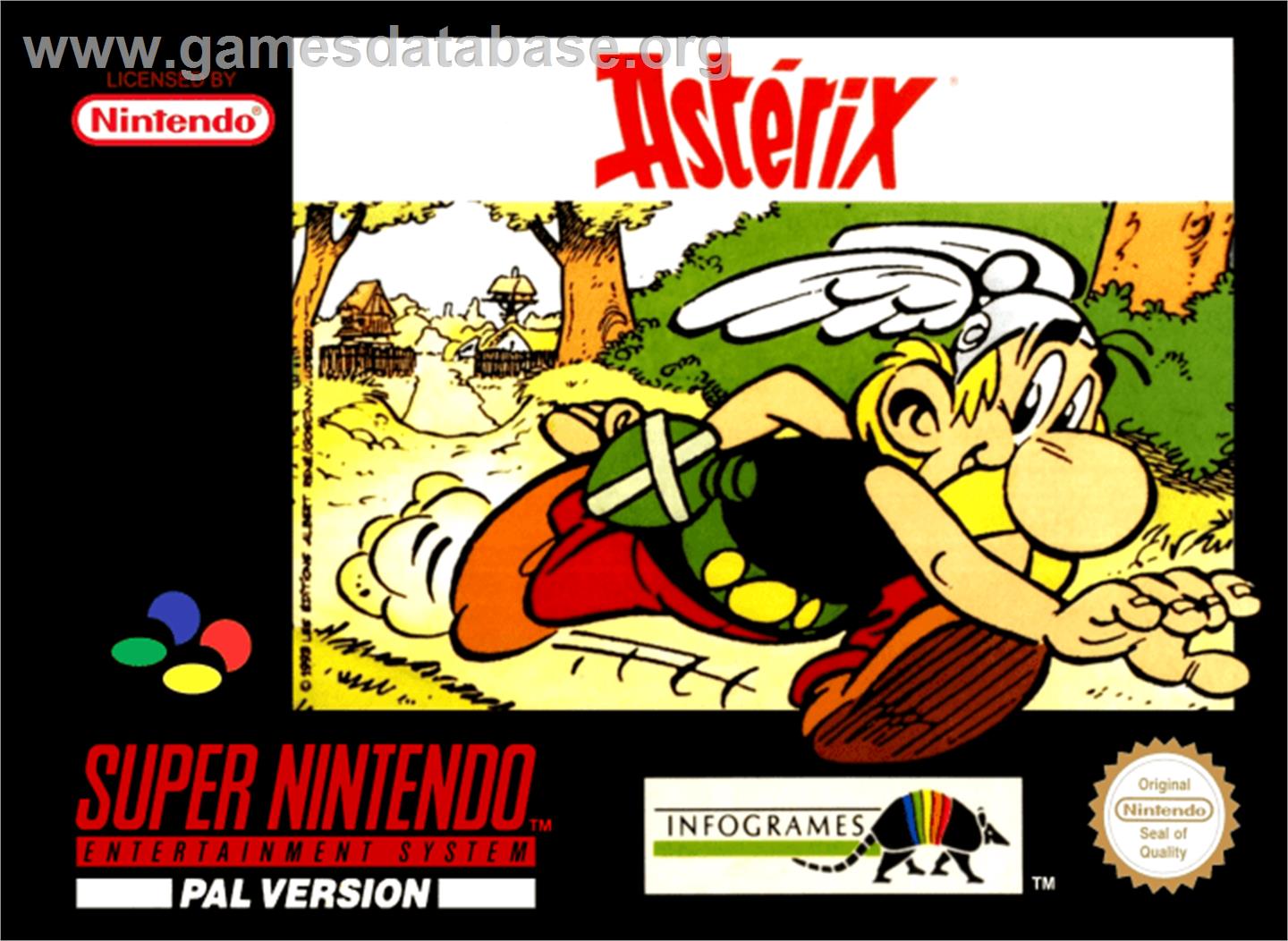 Astérix - Nintendo SNES - Artwork - Box