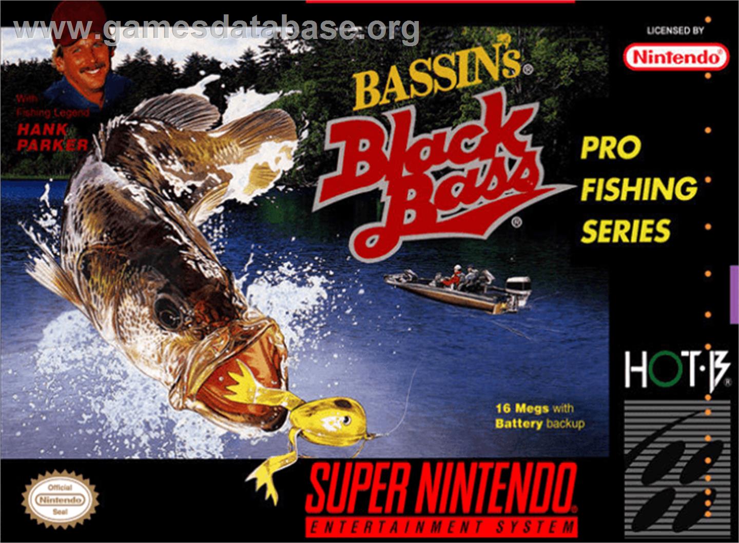 Bassin's Black Bass - Nintendo SNES - Artwork - Box