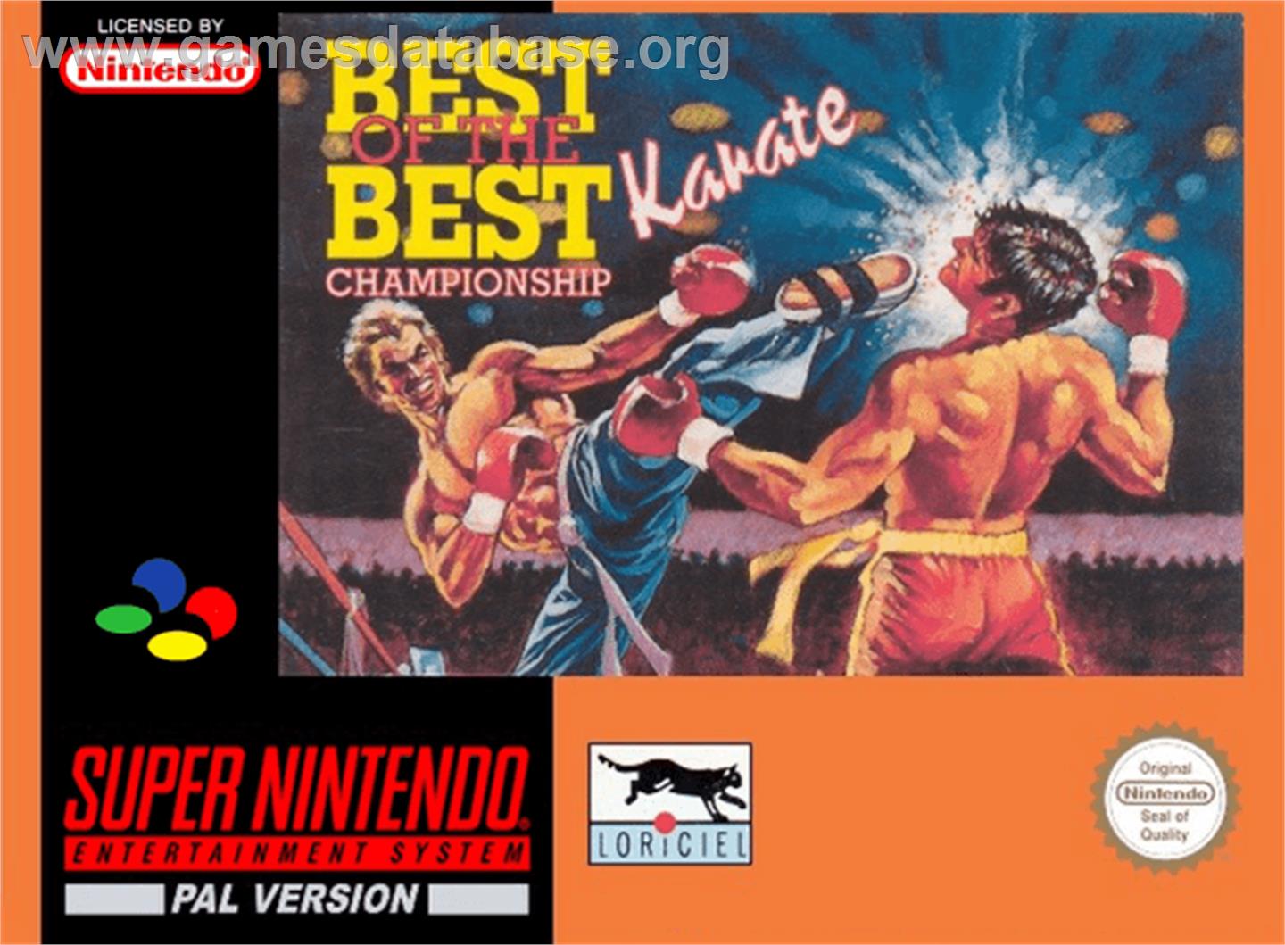 Best of the Best Championship Karate - Nintendo SNES - Artwork - Box