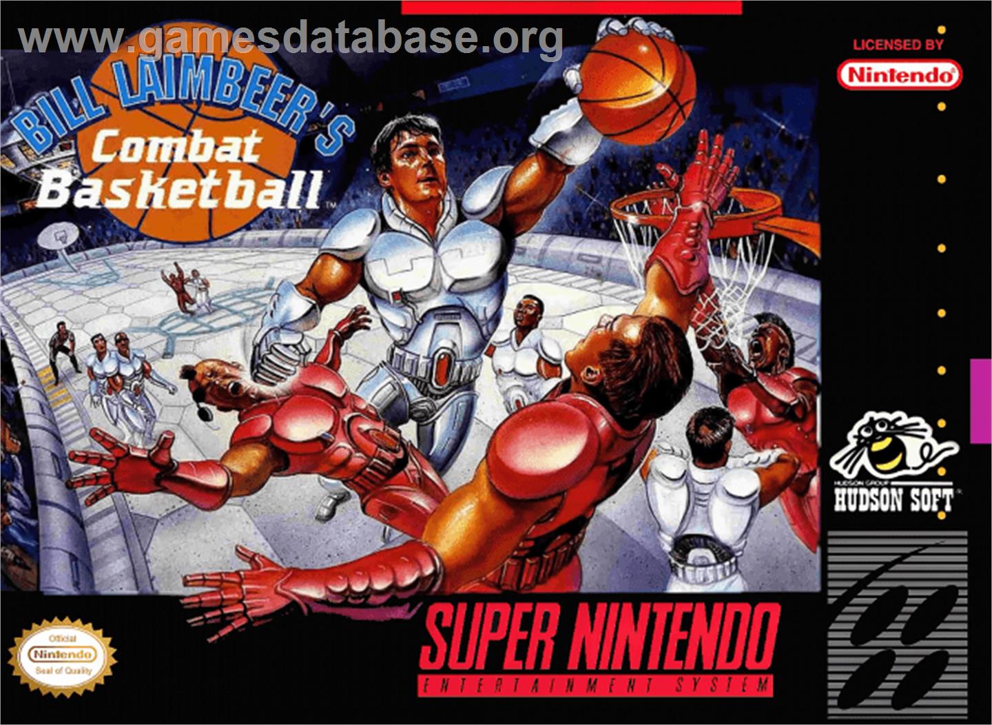 Bill Laimbeer's Combat Basketball - Nintendo SNES - Artwork - Box