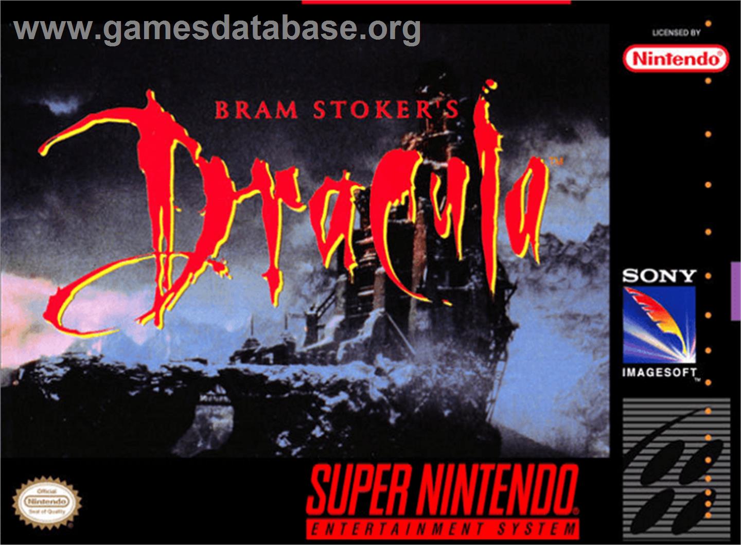 Bram Stoker's Dracula - Nintendo SNES - Artwork - Box