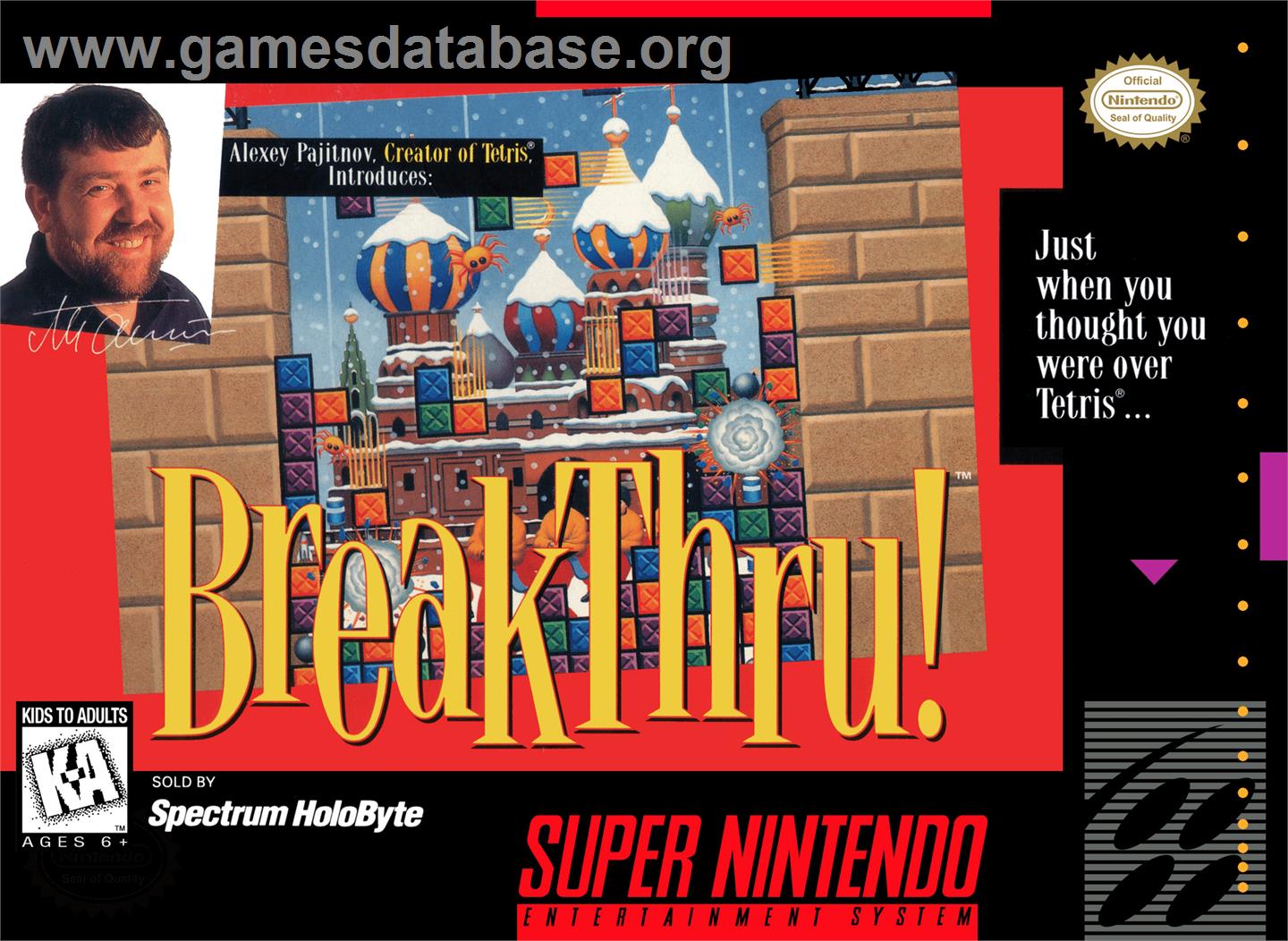 BreakThru! - Nintendo SNES - Artwork - Box