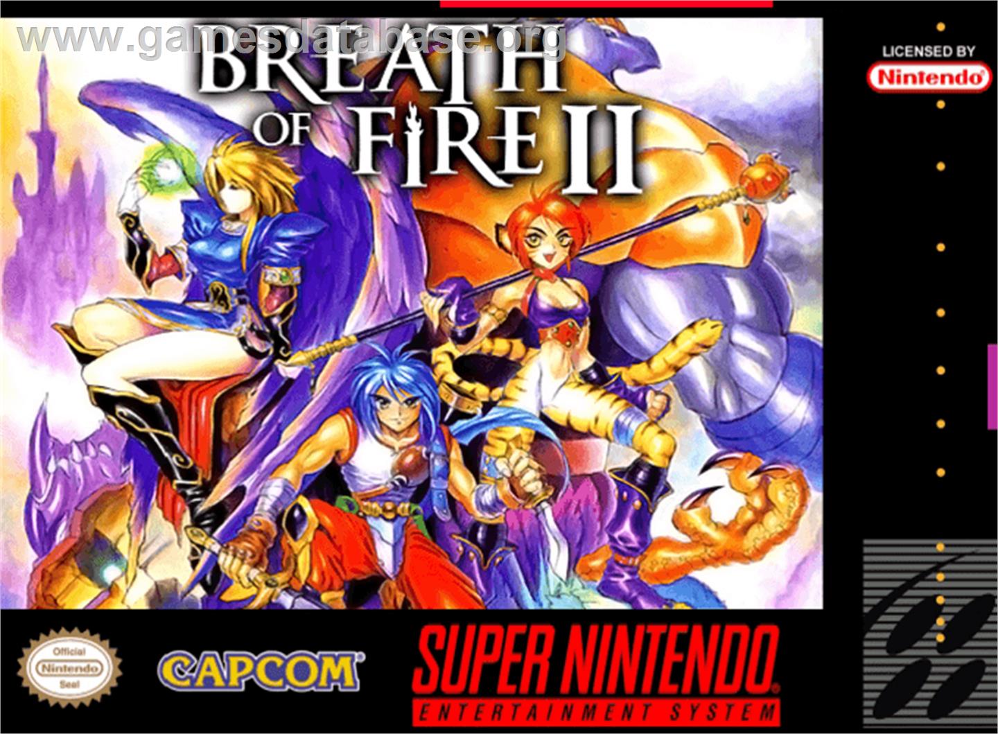 Breath of Fire II: Shimei no Ko - Nintendo SNES - Artwork - Box
