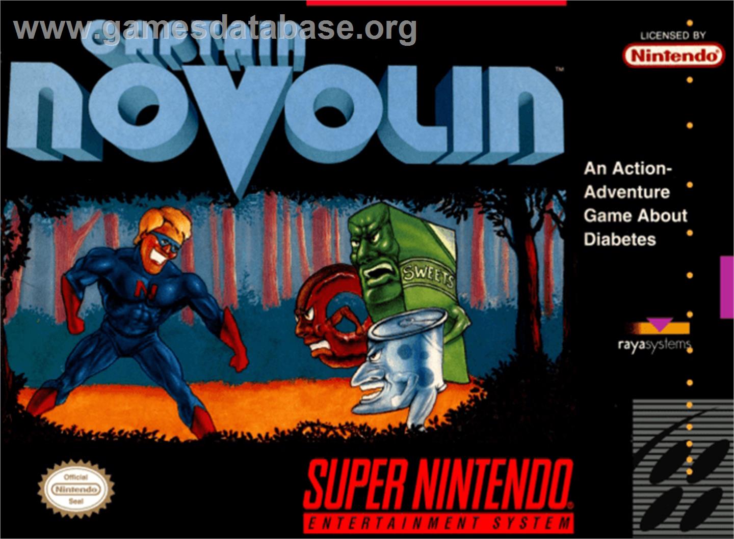 Captain Novolin - Nintendo SNES - Artwork - Box