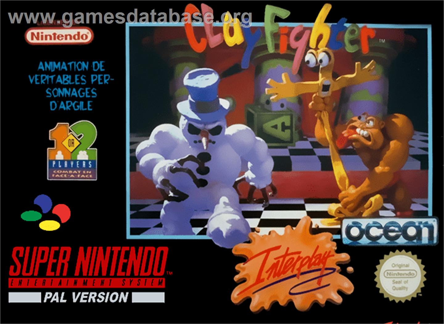 Clay Fighter: Tournament Edition - Nintendo SNES - Artwork - Box