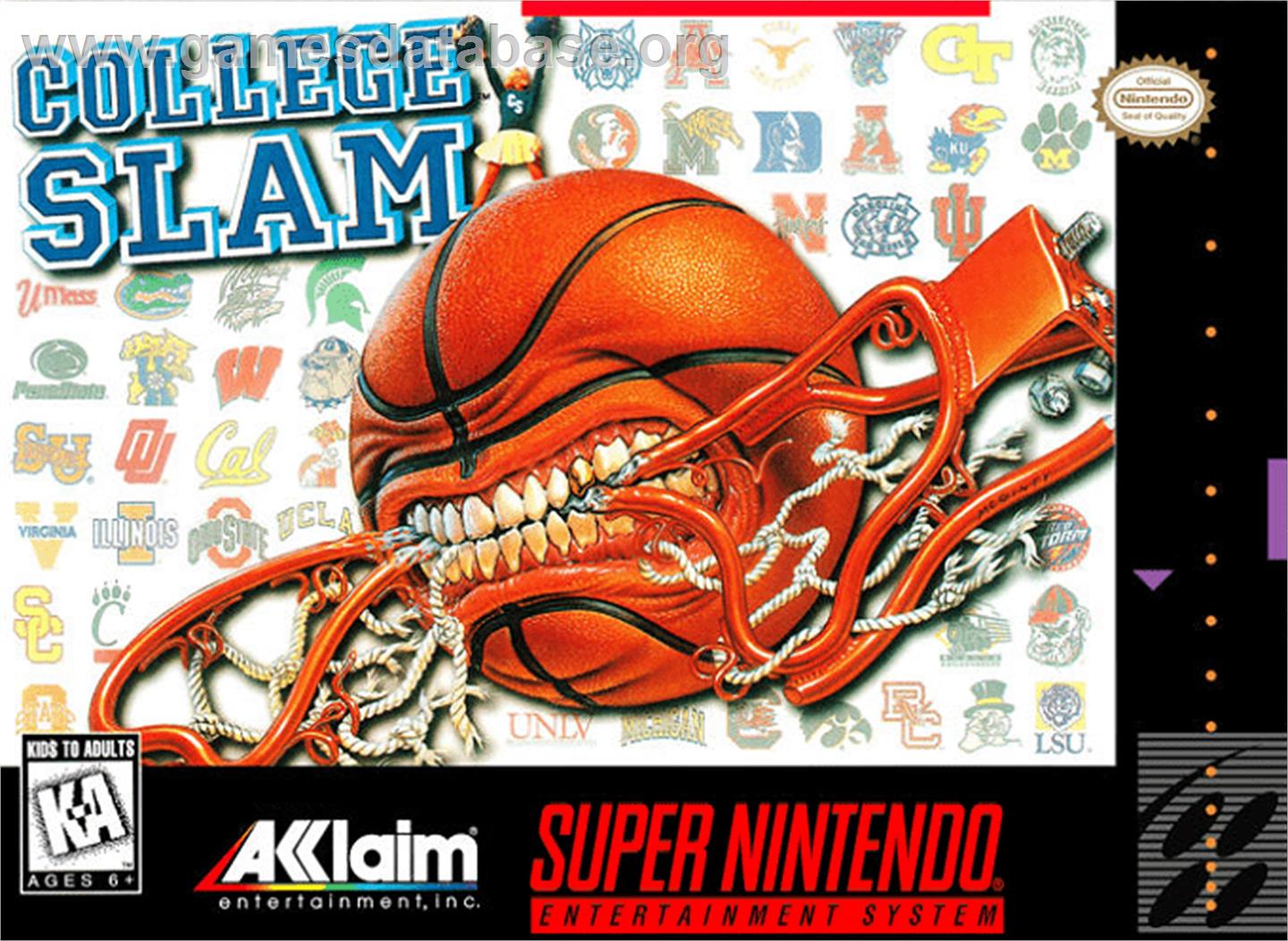 College Slam - Nintendo SNES - Artwork - Box