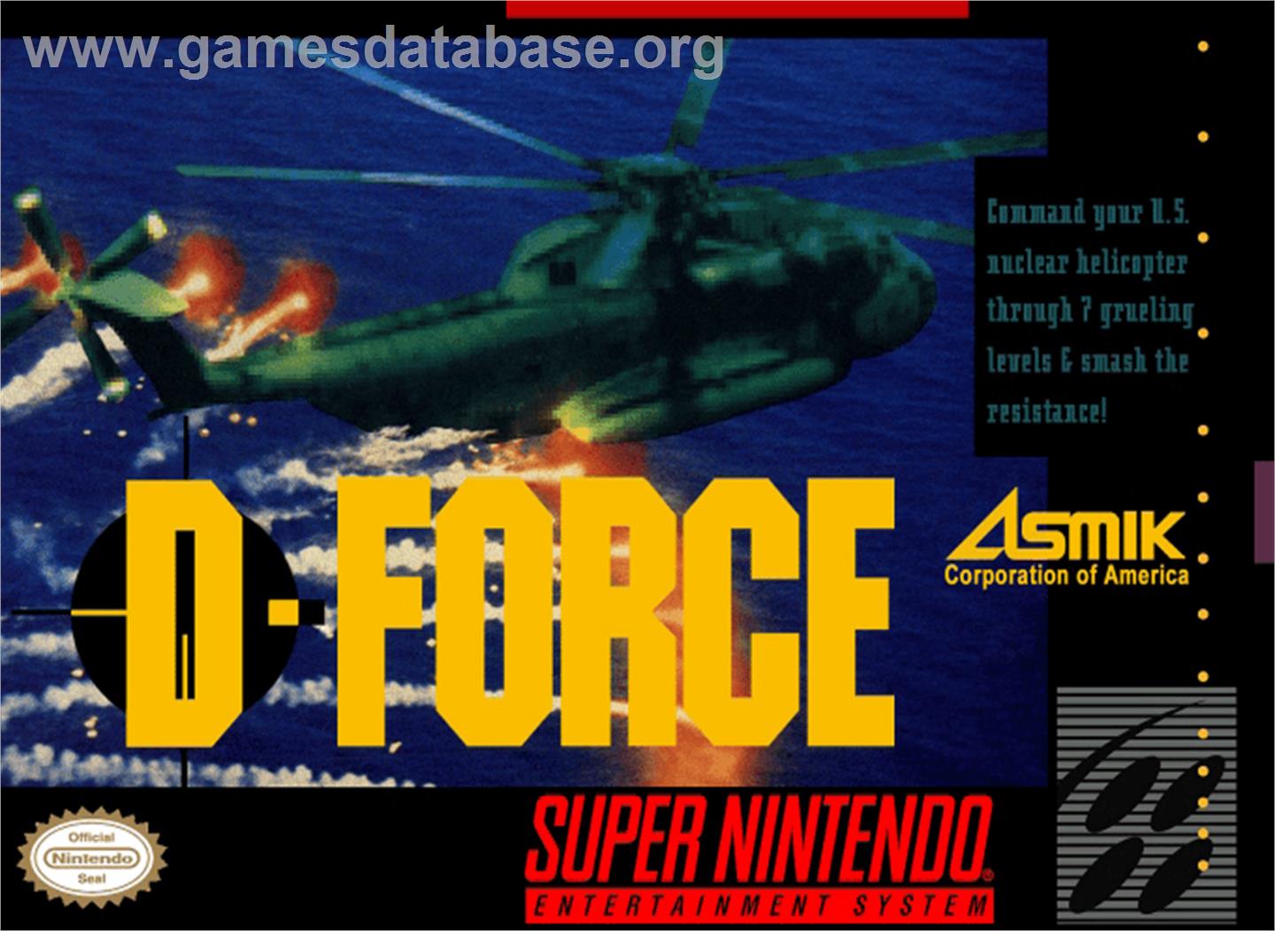 D-Force - Nintendo SNES - Artwork - Box