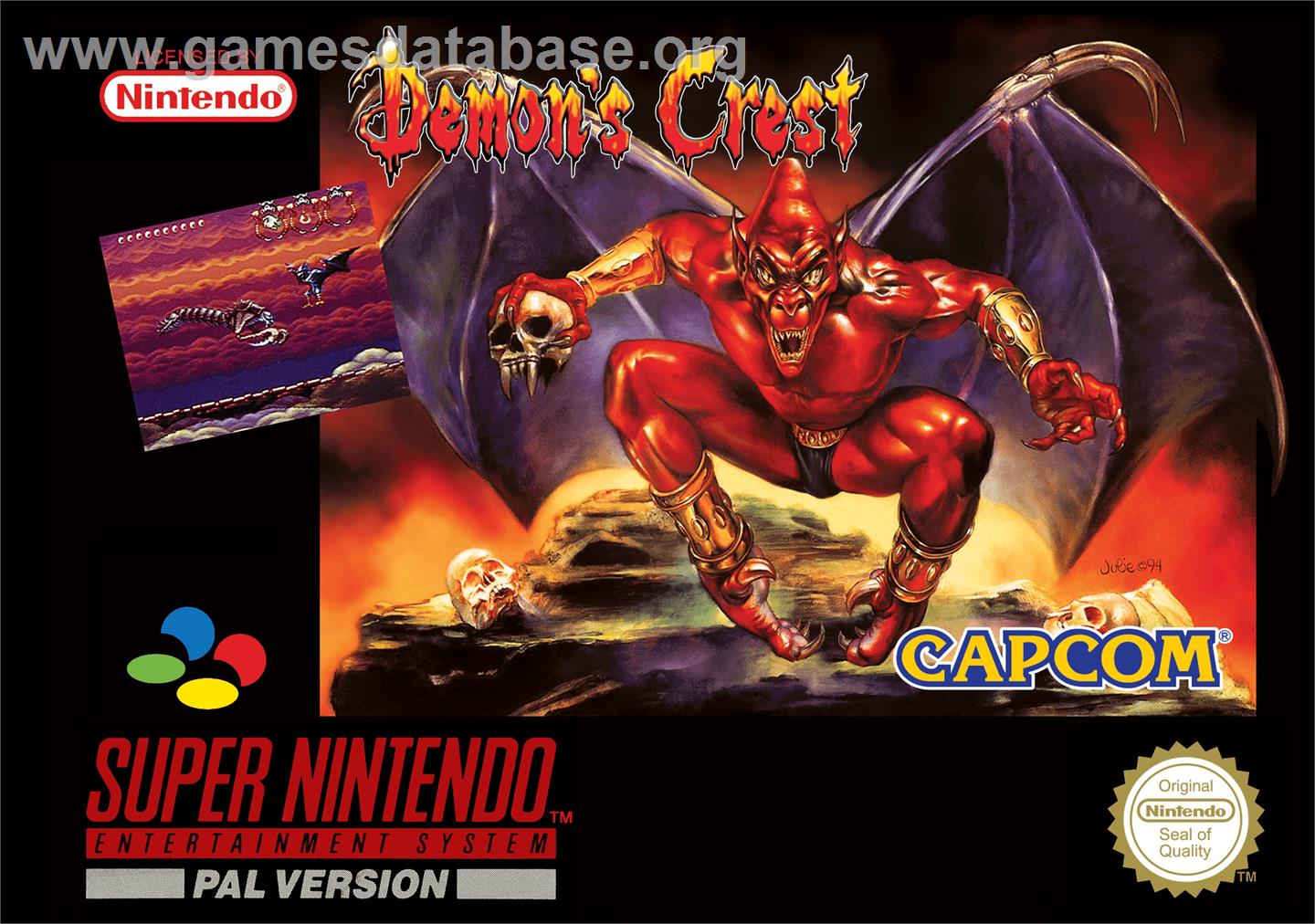 Demon's Crest - Nintendo SNES - Artwork - Box