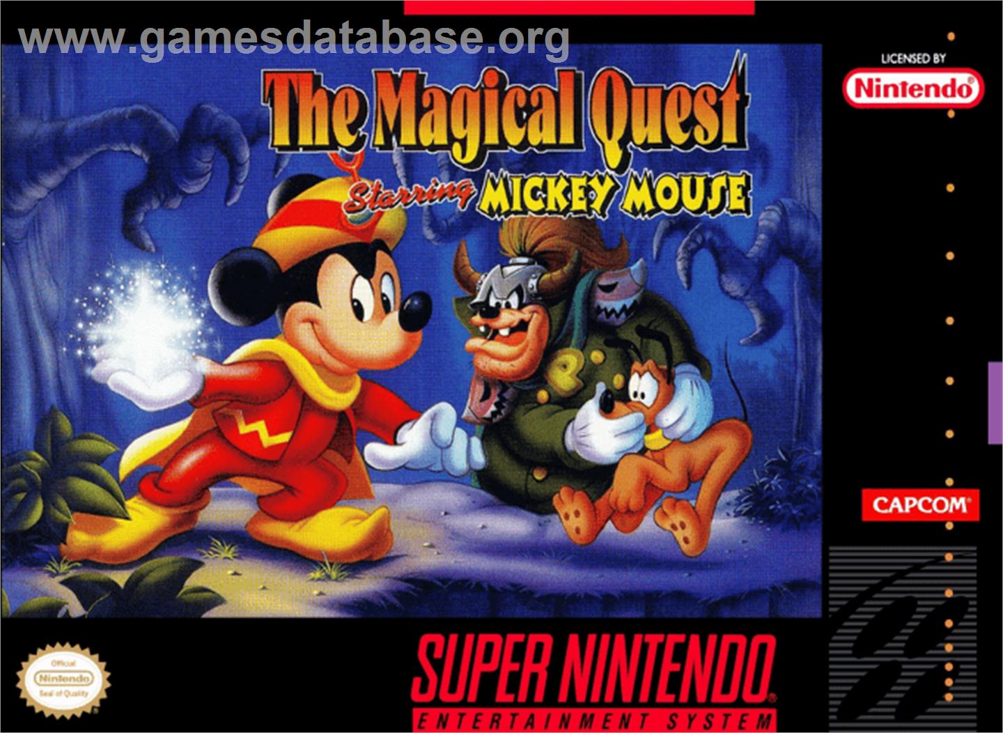 Disney's Magical Quest Starring Mickey Mouse - Nintendo SNES - Artwork - Box