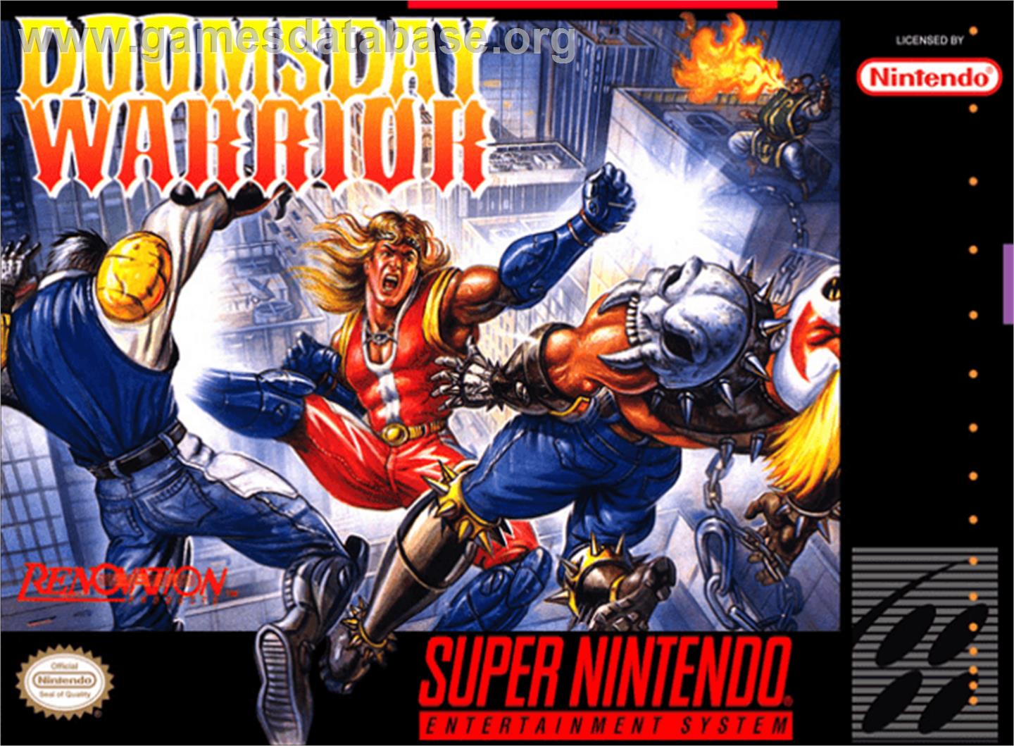 Doomsday Warrior - Nintendo SNES - Artwork - Box