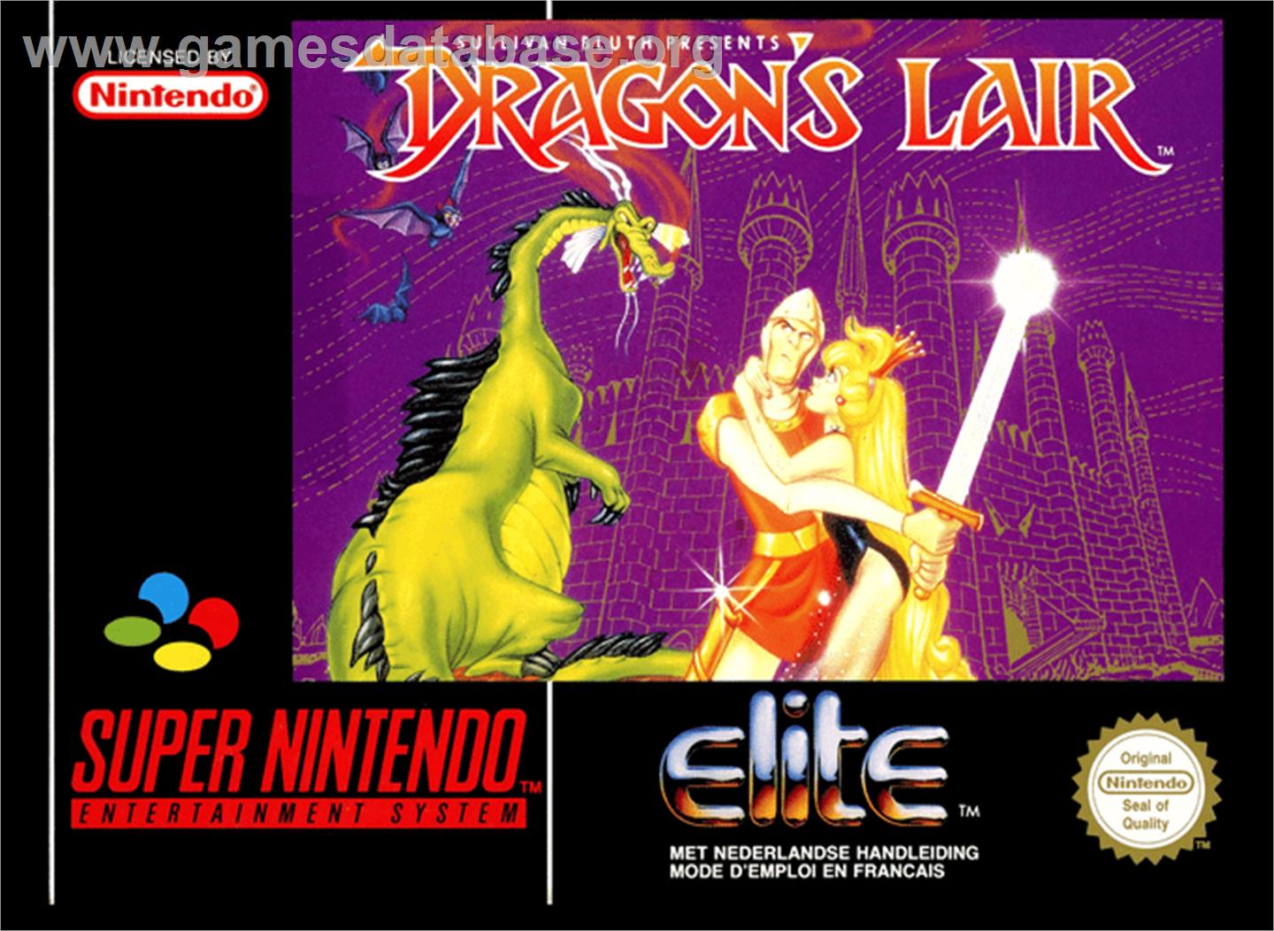Dragon's Lair - Nintendo SNES - Artwork - Box