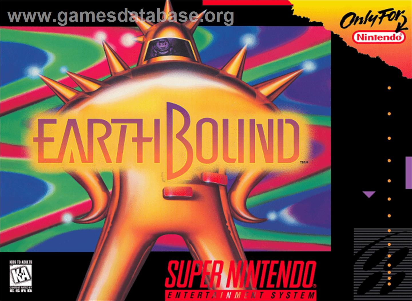 EarthBound - Nintendo SNES - Artwork - Box
