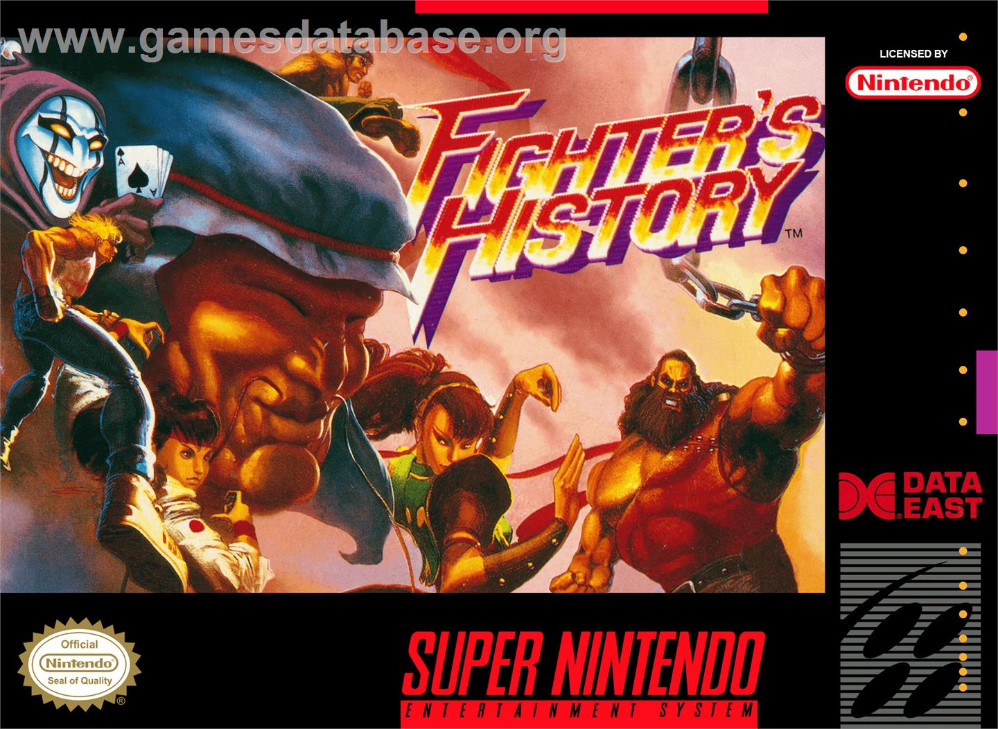Fighter's History - Nintendo SNES - Artwork - Box