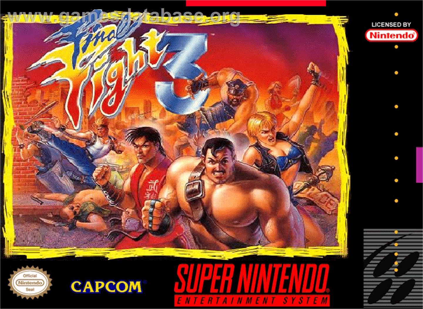 Final Fight 3 - Nintendo SNES - Artwork - Box