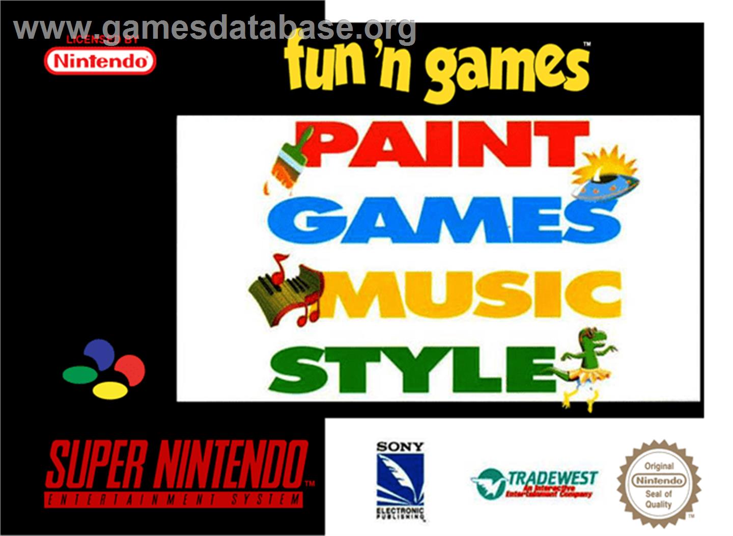 Fun 'N Games - Nintendo SNES - Artwork - Box