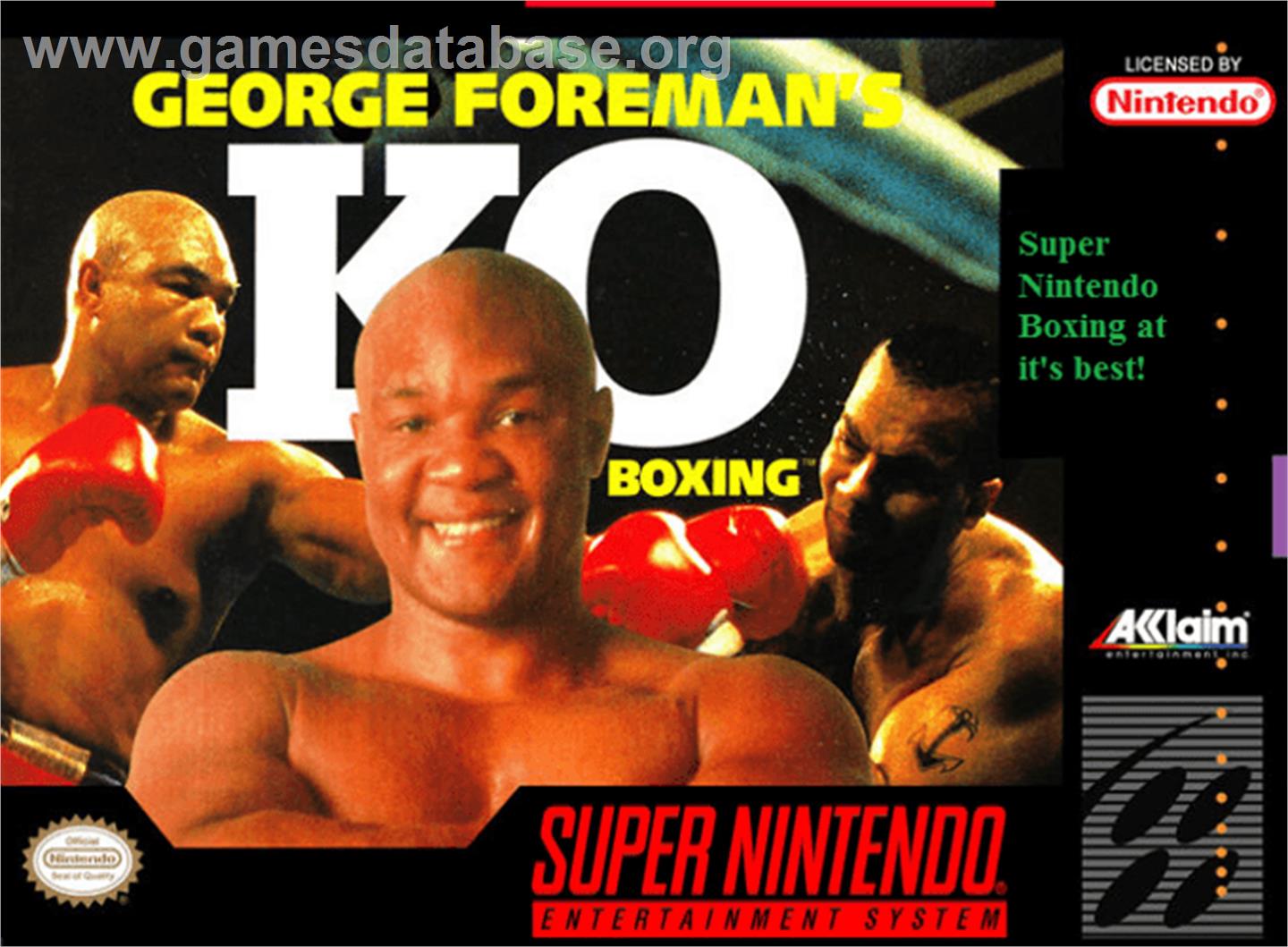 George Foreman's KO Boxing - Nintendo SNES - Artwork - Box