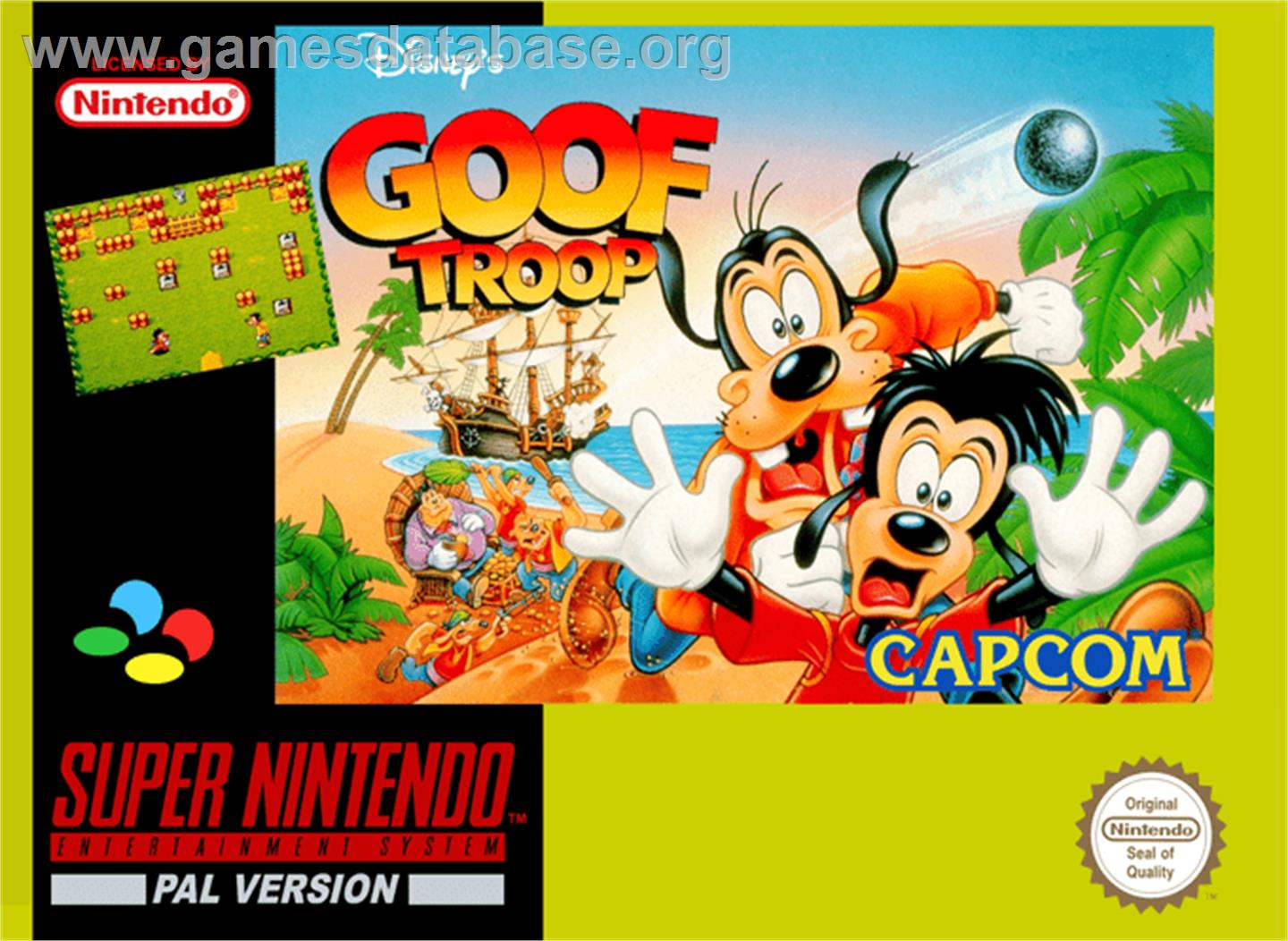 Goof Troop - Nintendo SNES - Artwork - Box