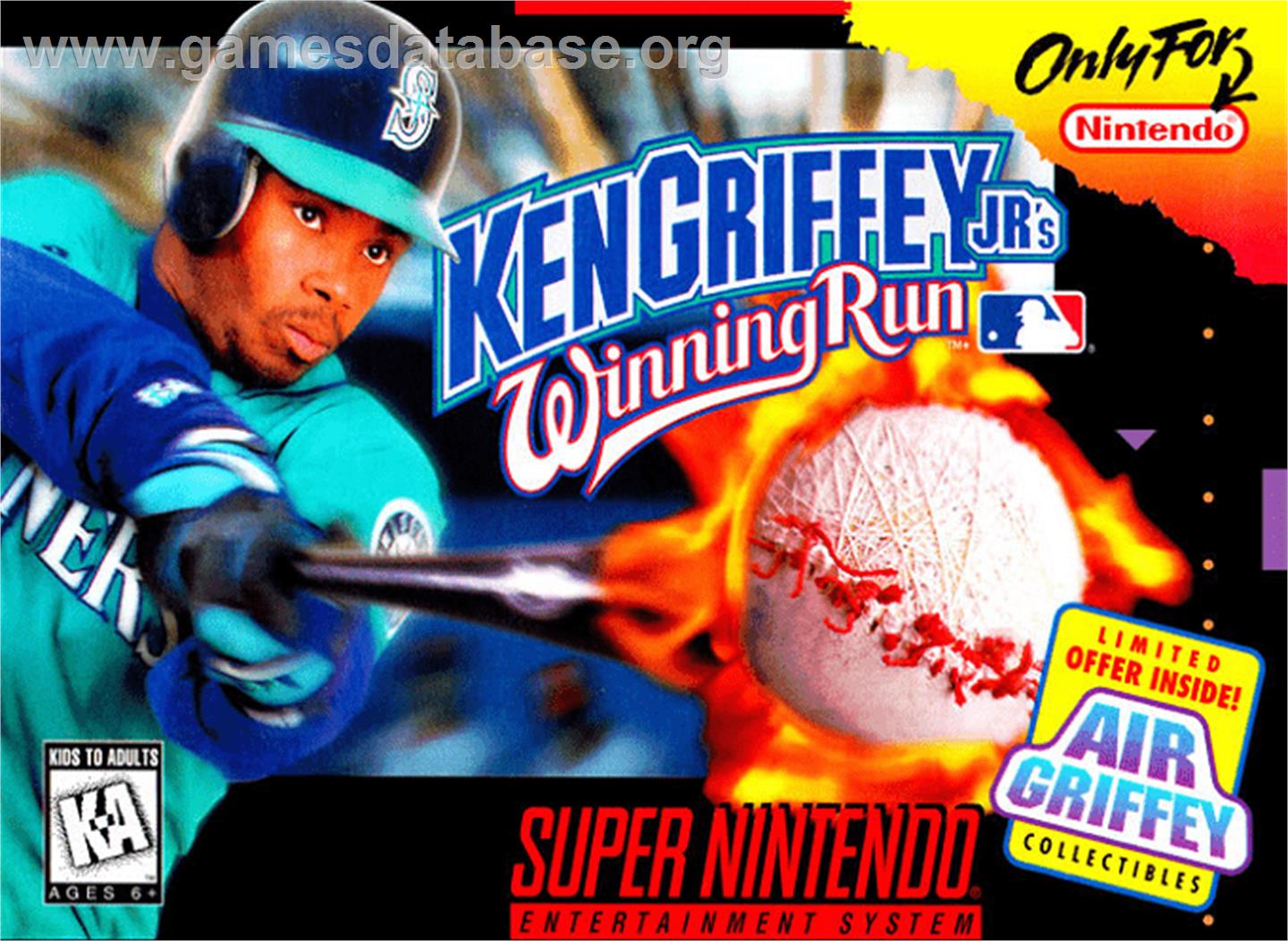 Ken Griffey Jr.'s Winning Run - Nintendo SNES - Artwork - Box