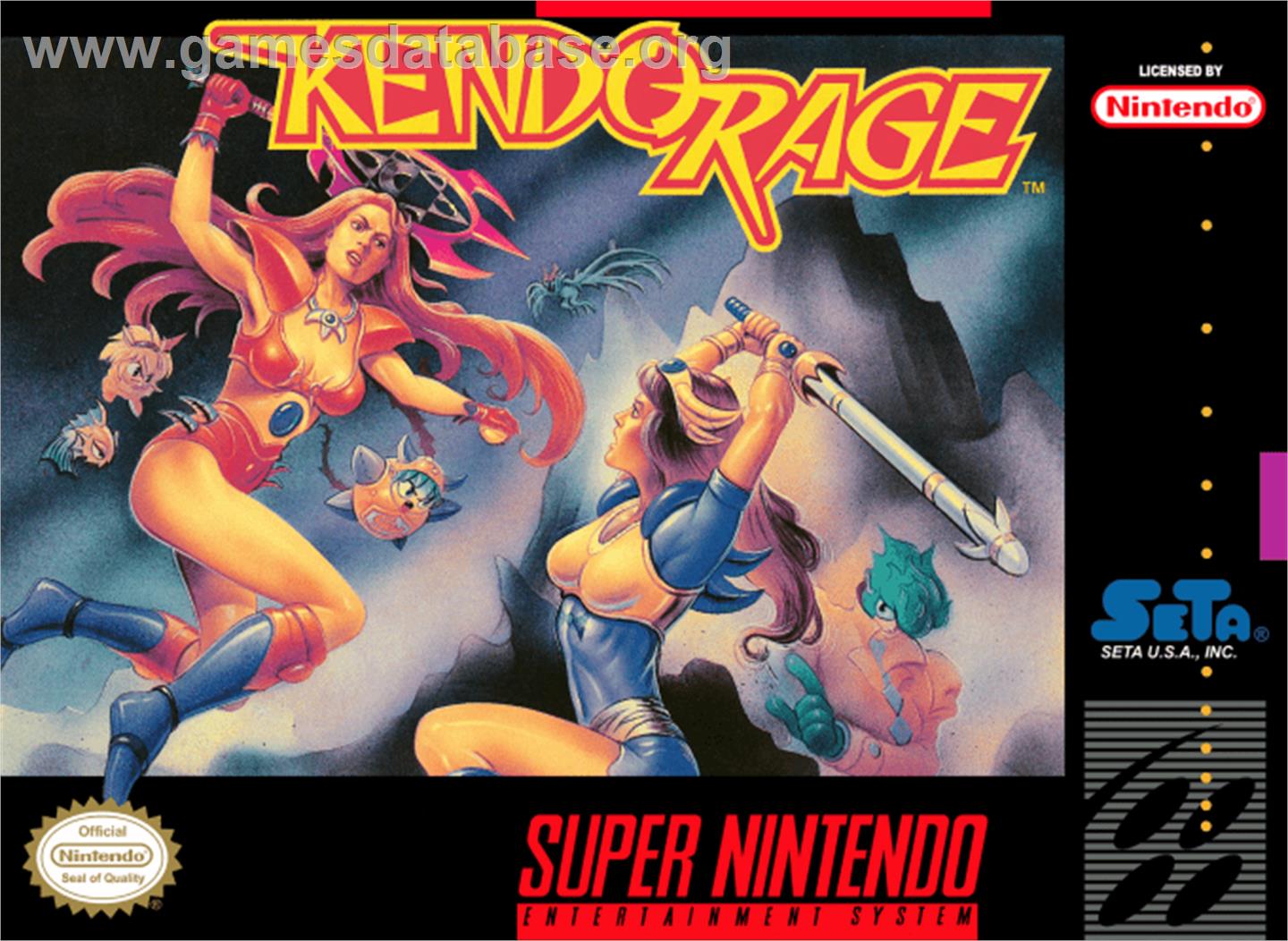 Kendo Rage - Nintendo SNES - Artwork - Box