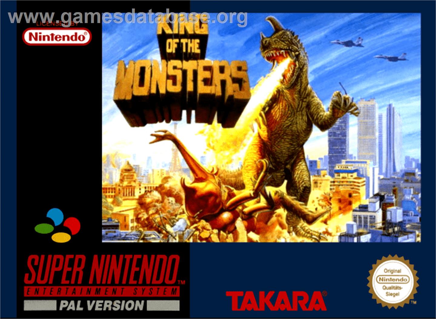 King of the Monsters - Nintendo SNES - Artwork - Box