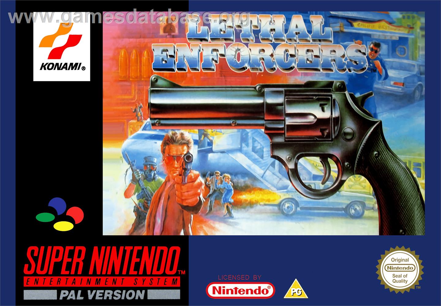 Lethal Enforcers - Nintendo SNES - Artwork - Box