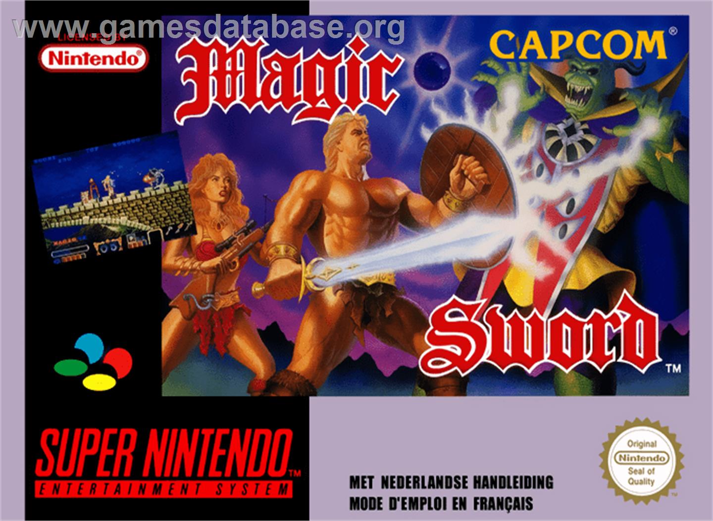 Magic Sword - Nintendo SNES - Artwork - Box