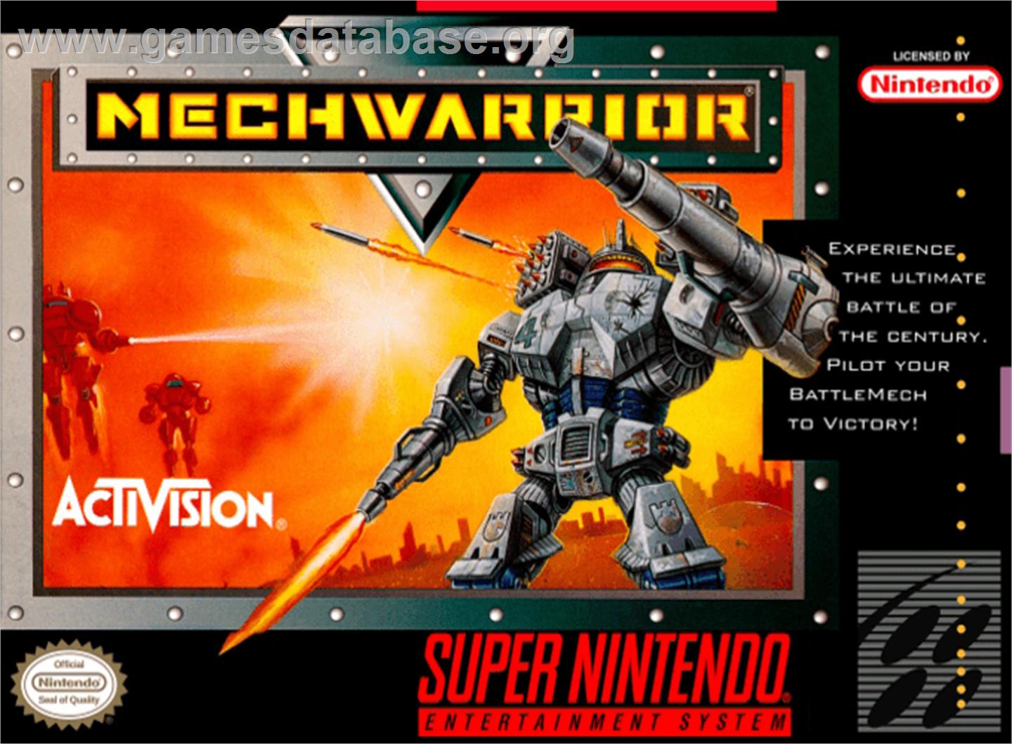 MechWarrior - Nintendo SNES - Artwork - Box