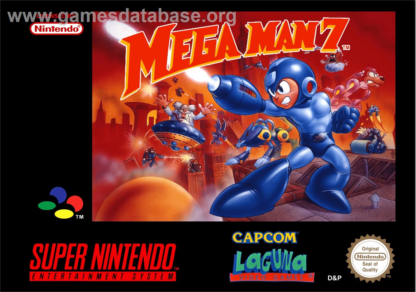 Mega Man 7 - Nintendo SNES - Artwork - Box