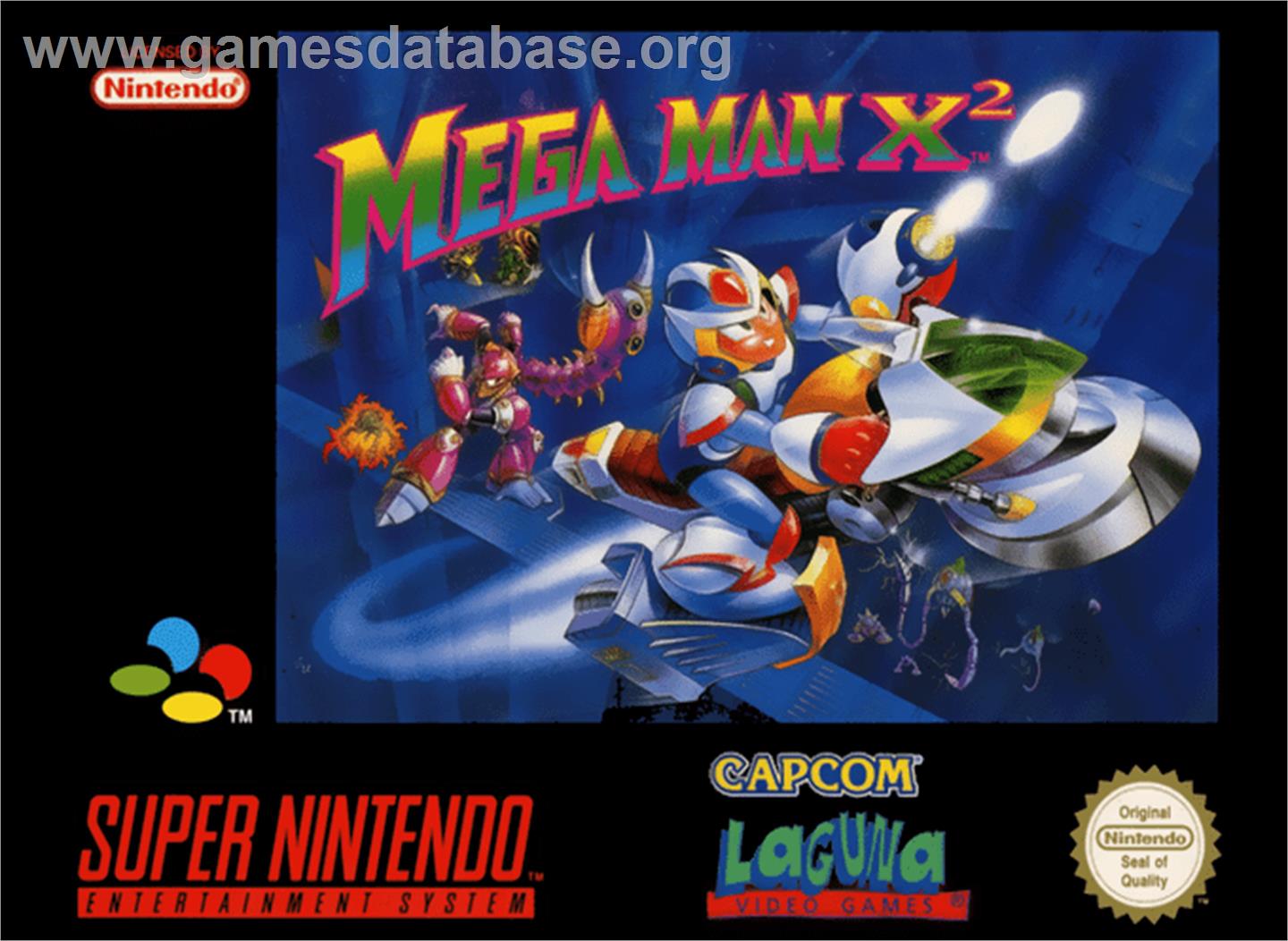 Mega Man X2 - Nintendo SNES - Artwork - Box