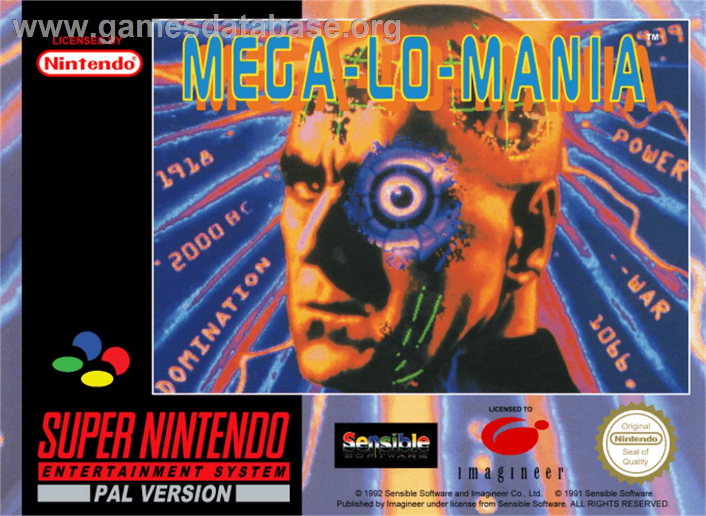Mega lo Mania - Nintendo SNES - Artwork - Box