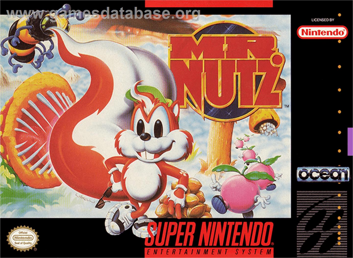 Mr. Nutz - Nintendo SNES - Artwork - Box