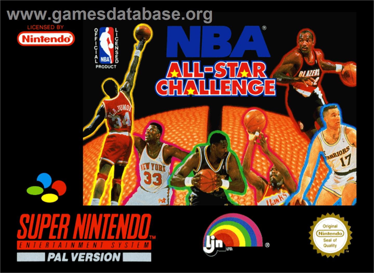 NBA All-Star Challenge - Nintendo SNES - Artwork - Box