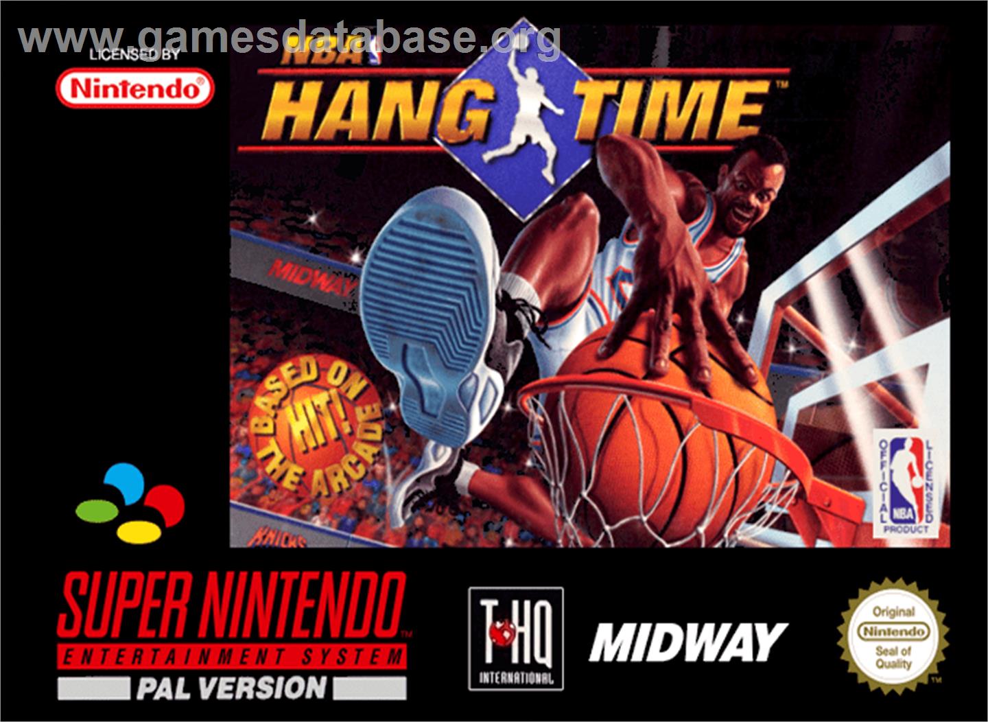 NBA Hang Time - Nintendo SNES - Artwork - Box