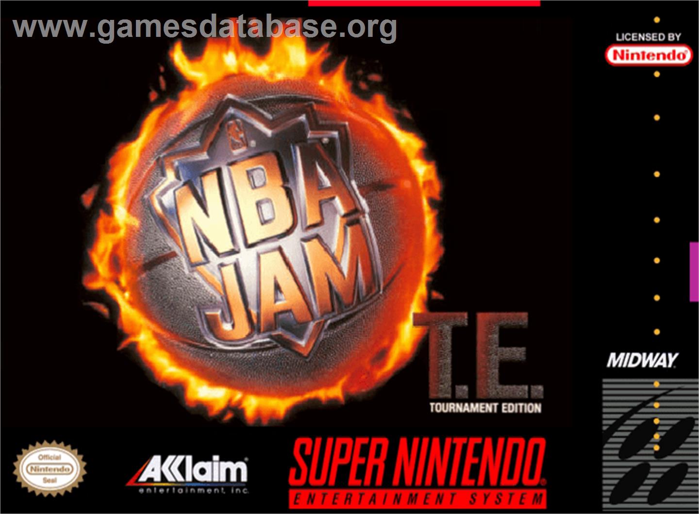 NBA Jam Tournament Edition - Nintendo SNES - Artwork - Box