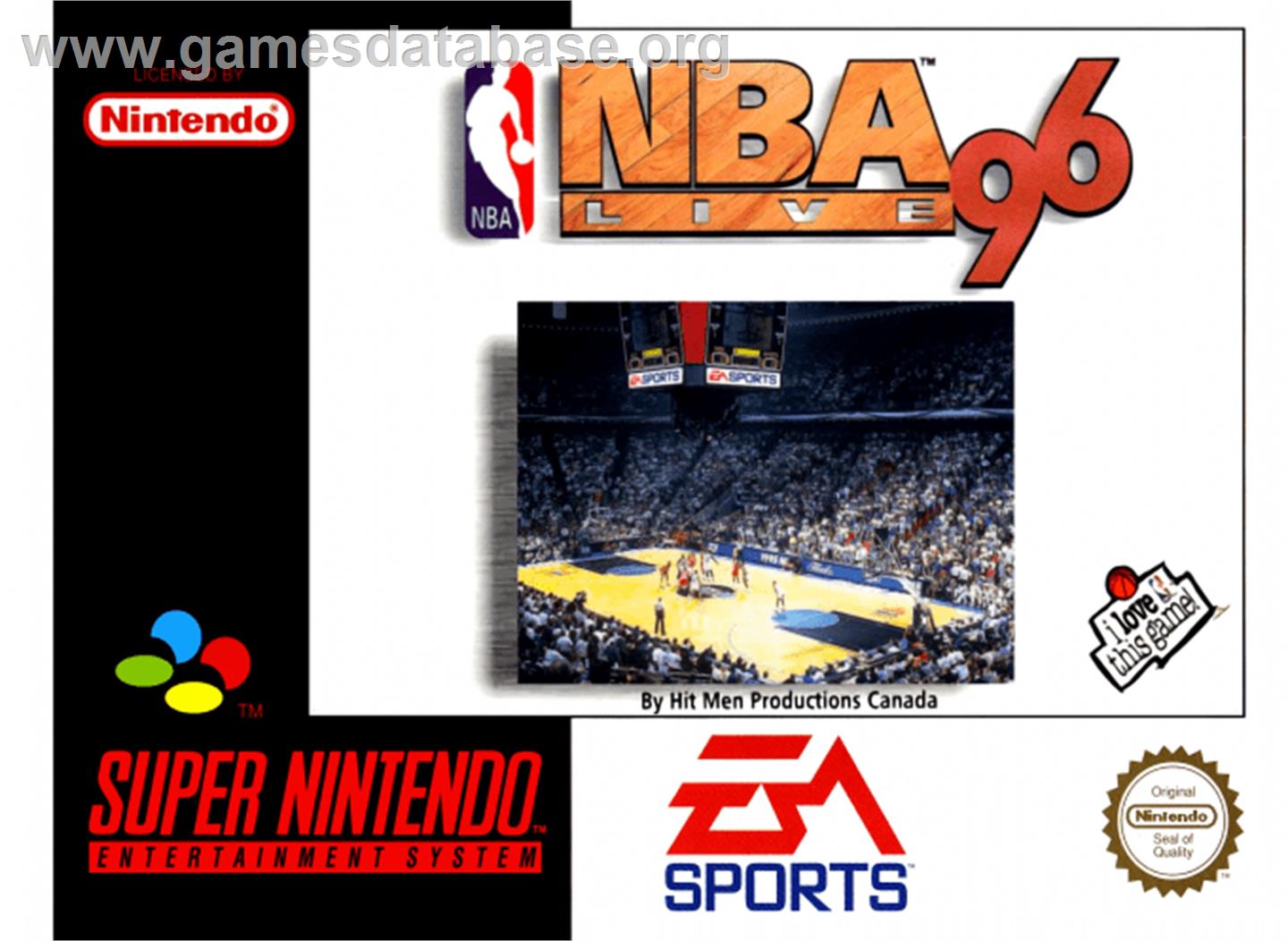 NBA Live '96 - Nintendo SNES - Artwork - Box