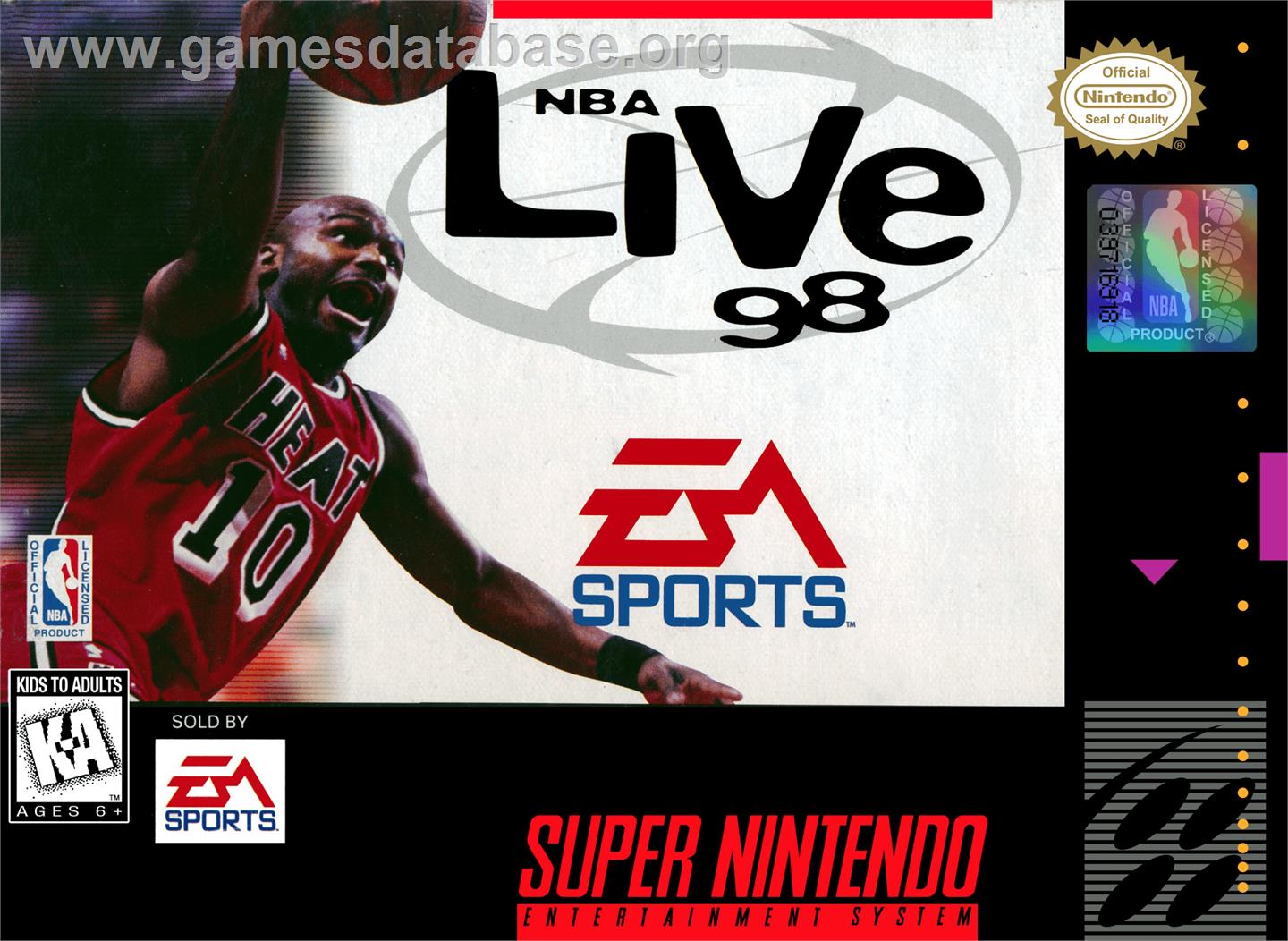 NBA Live '98 - Nintendo SNES - Artwork - Box