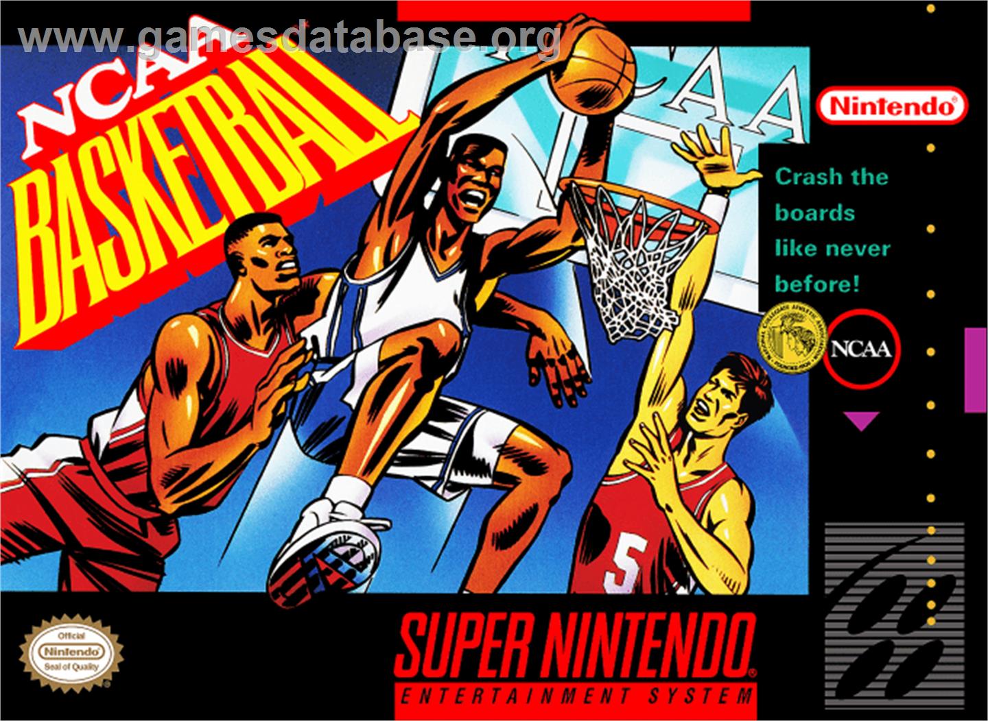 NCAA Basketball - Nintendo SNES - Artwork - Box
