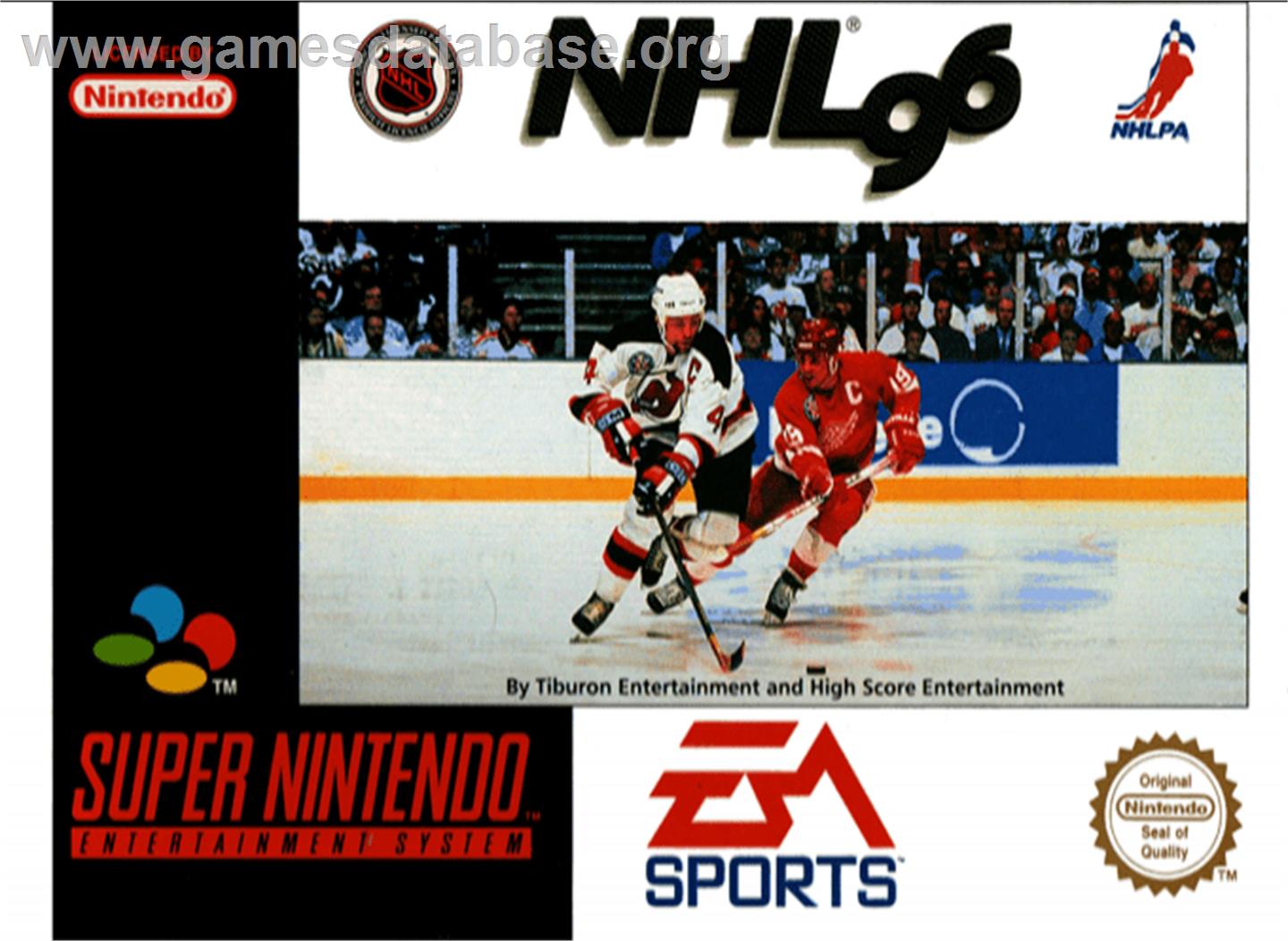 NHL '96 - Nintendo SNES - Artwork - Box