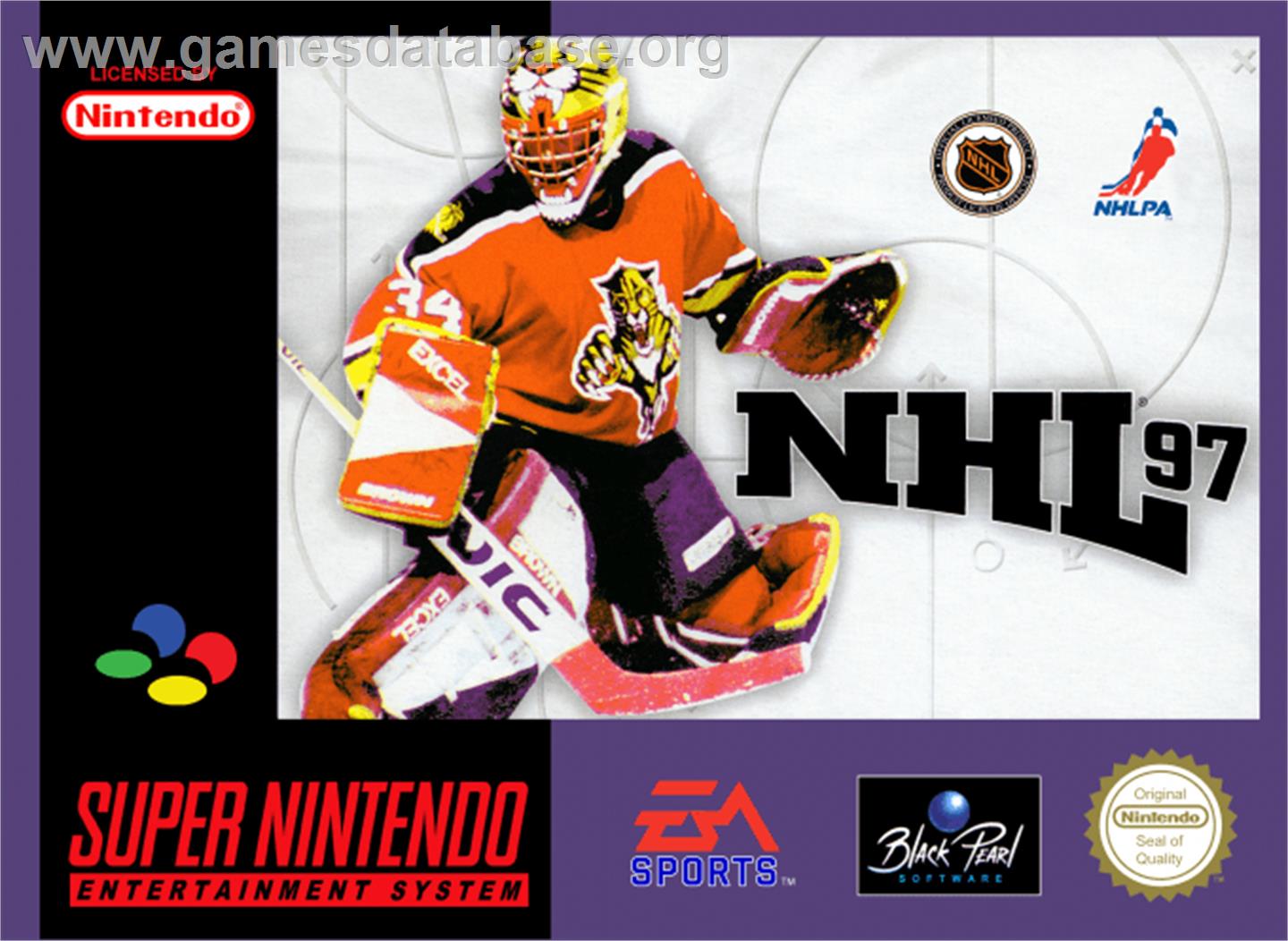 NHL '97 - Nintendo SNES - Artwork - Box
