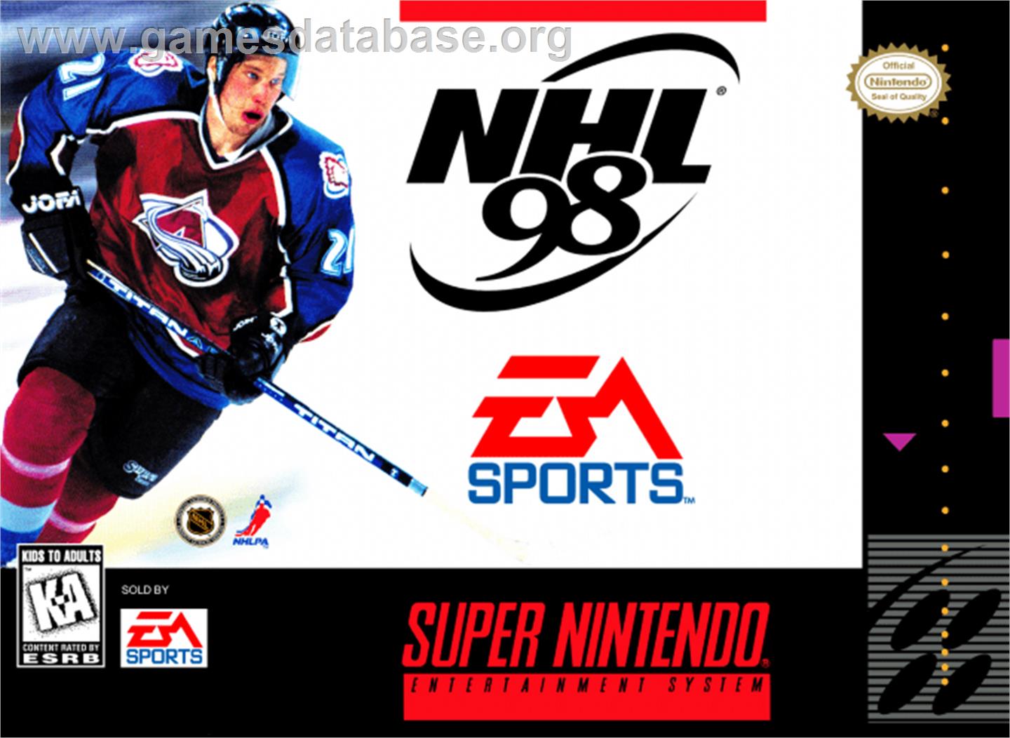 NHL '98 - Nintendo SNES - Artwork - Box