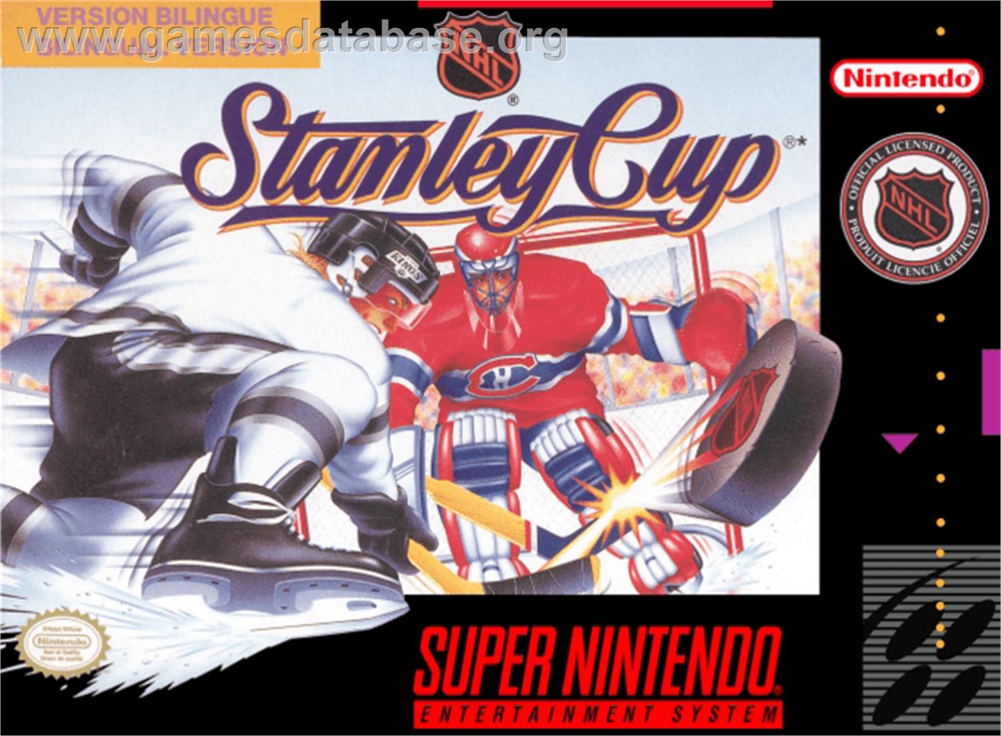 NHL Stanley Cup - Nintendo SNES - Artwork - Box