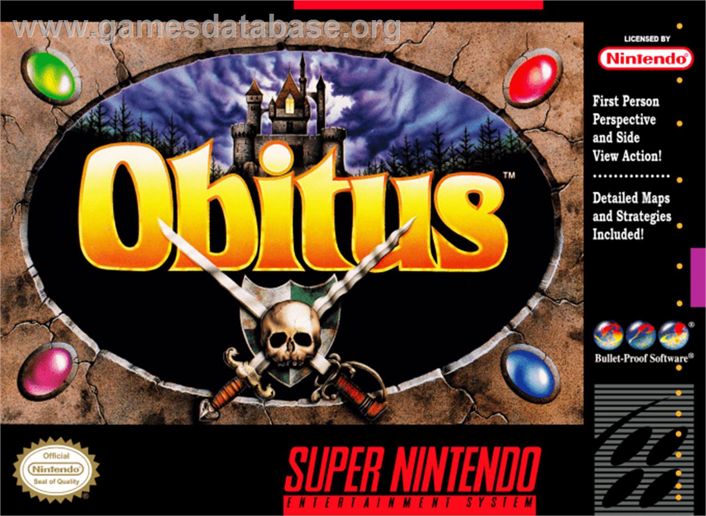 Obitus - Nintendo SNES - Artwork - Box